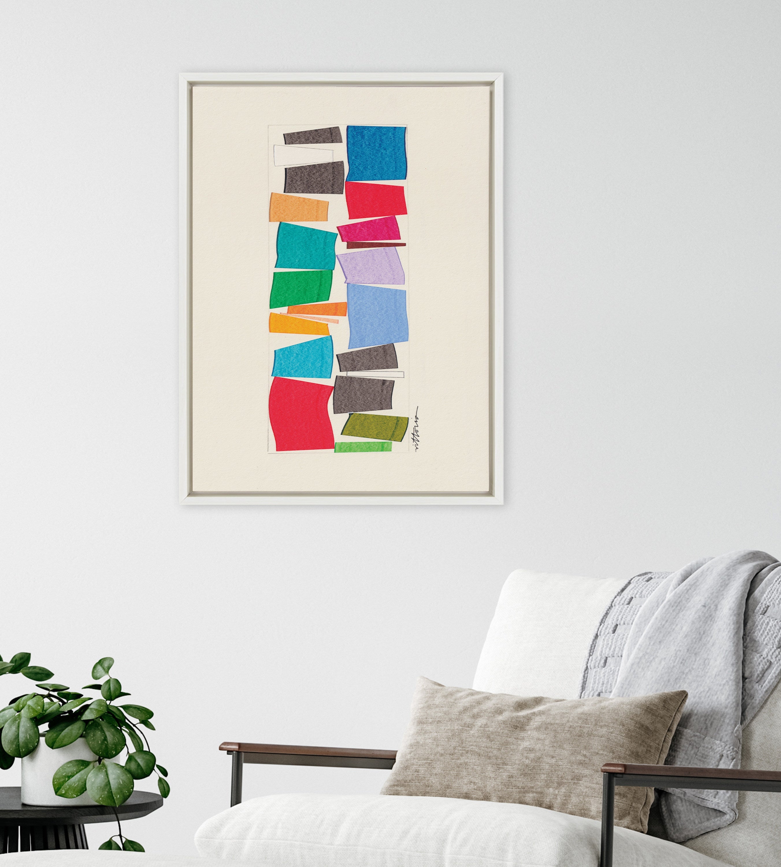 Sylvie I Am A Collector Framed Canvas by Amber Vittoria