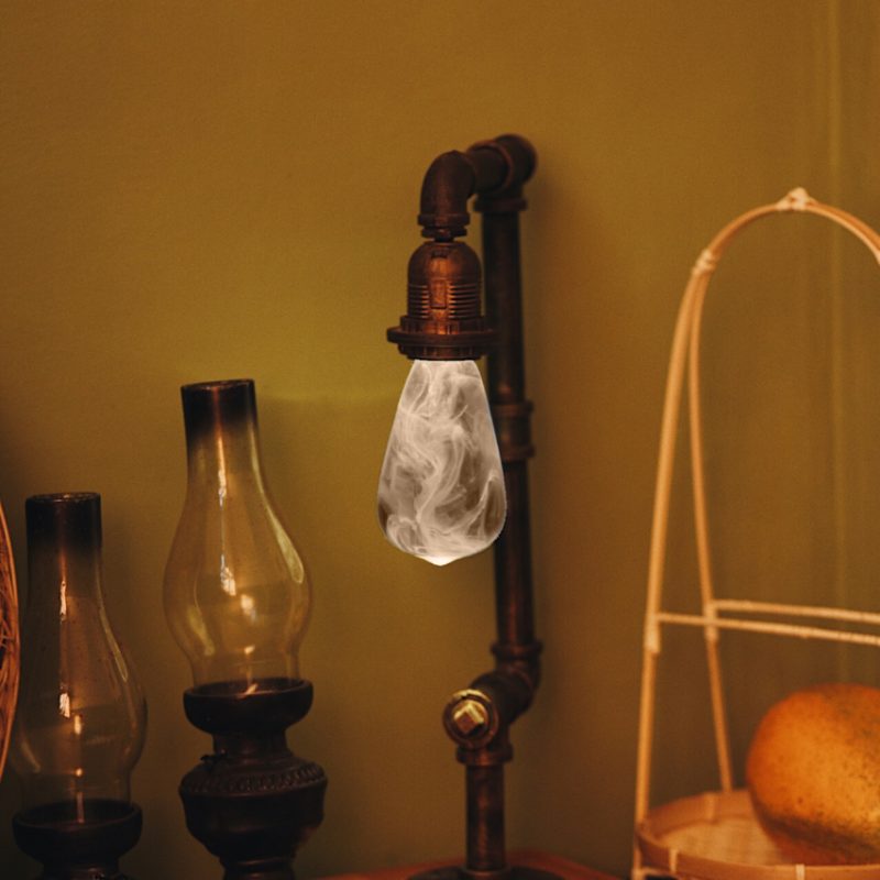 EP Light Snow Decorative Resin LED Bulb with unique handcrafted resin design