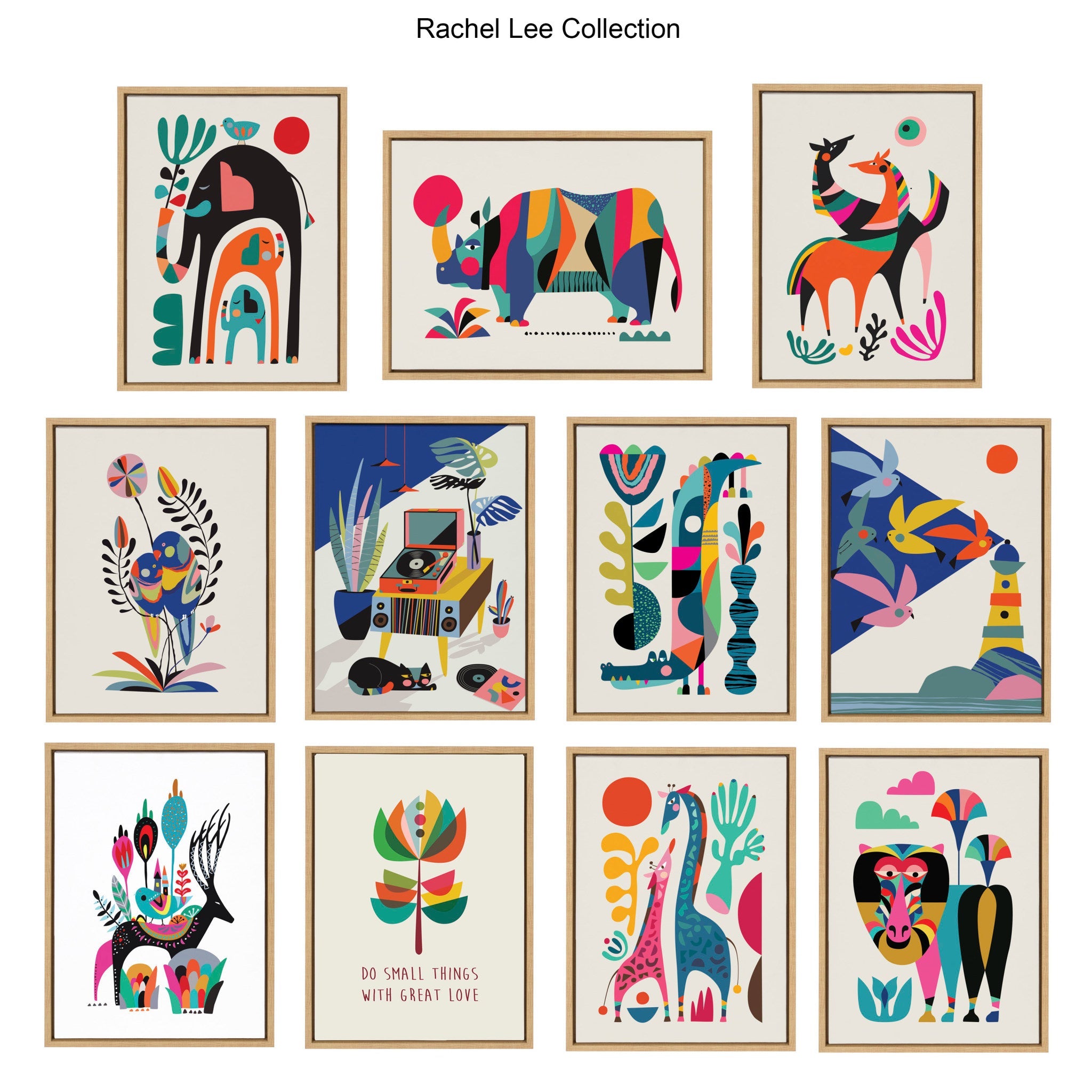 Sylvie Great Love Framed Canvas by kateandlaurel - product image 6 for Resin Society