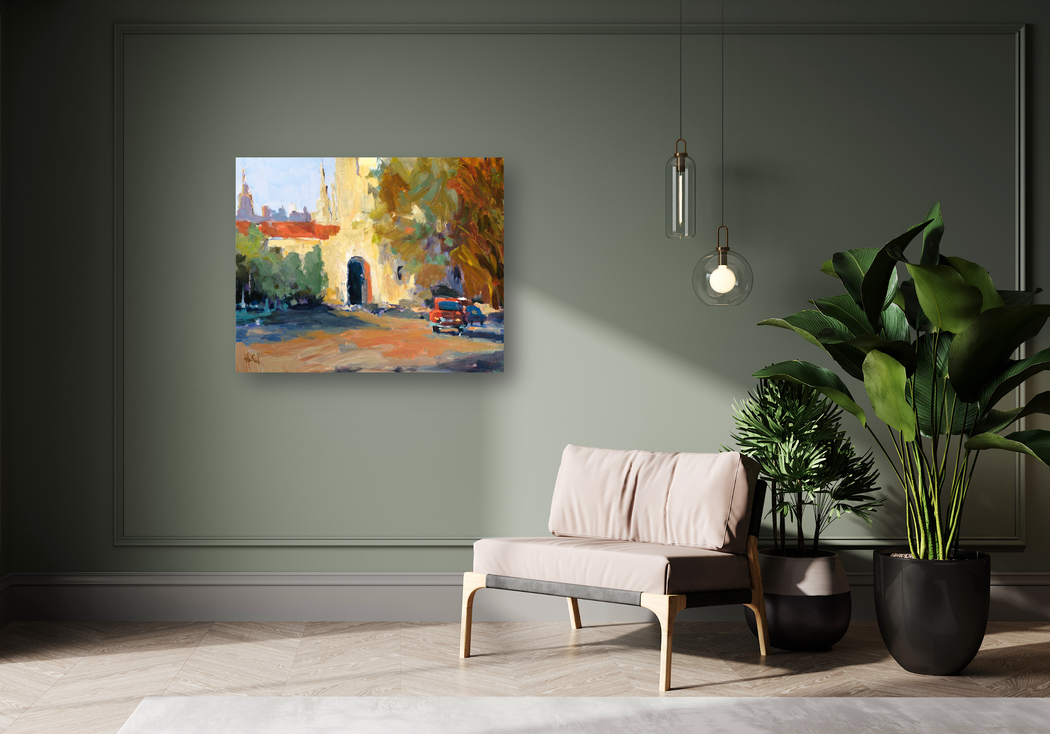 Spanish Chapel Artist Enhanced Canvas Print by John Beard Collection - product image 2 for Resin Society