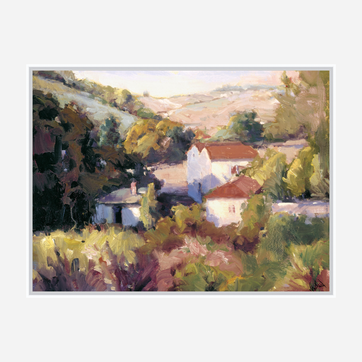 Spanish Hills Artist Enhanced Canvas Print by John Beard Collection - product image 6 for Resin Society