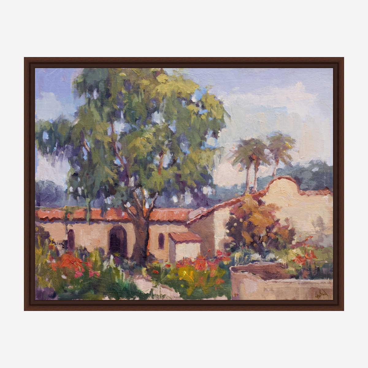 Spanish Tiles Artist Enhanced Canvas Print by John Beard Collection - product image 4 for Resin Society