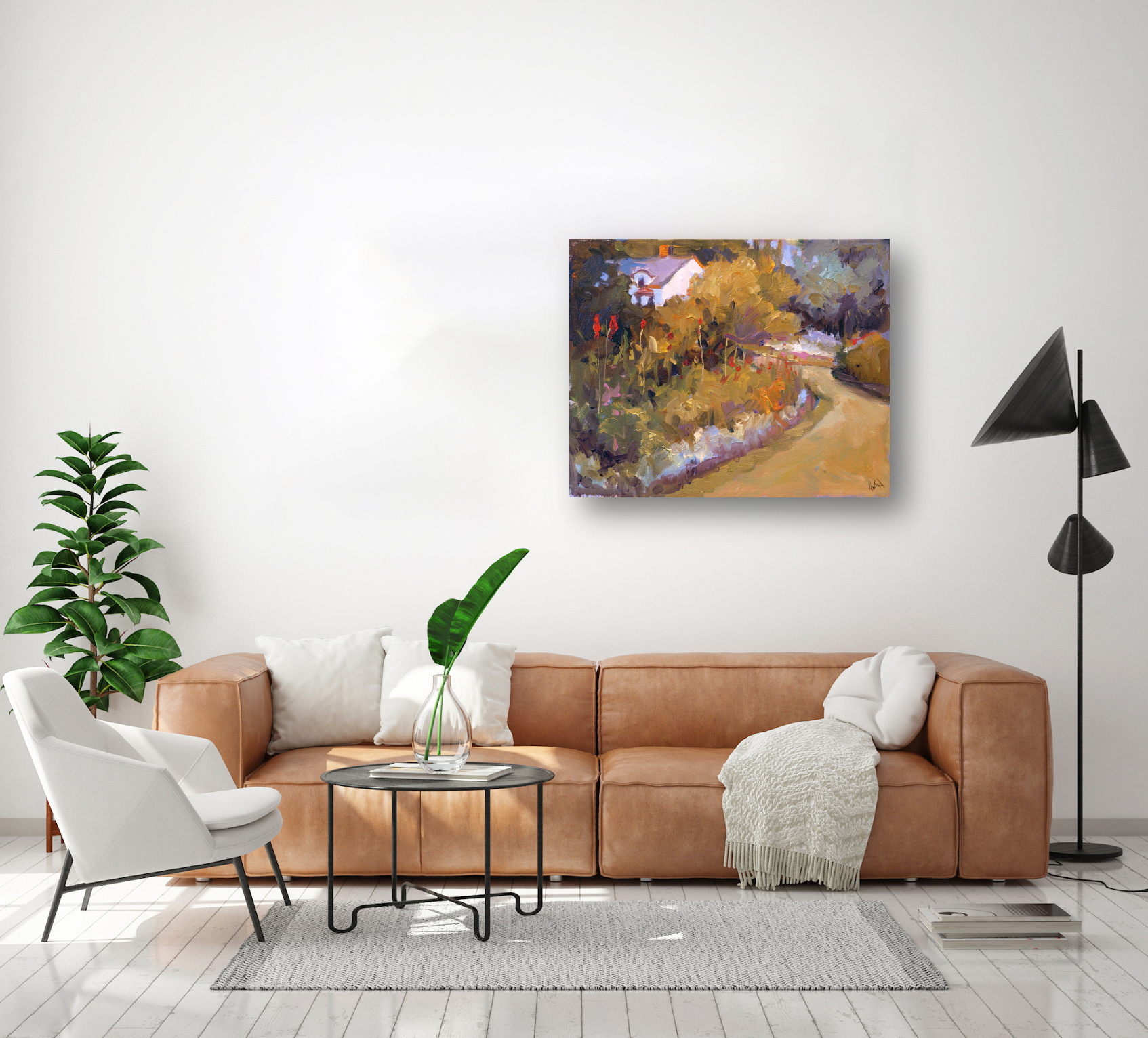 Spring Flowers Artist Enhanced Canvas Print by John Beard Collection - product image 4 for Resin Society