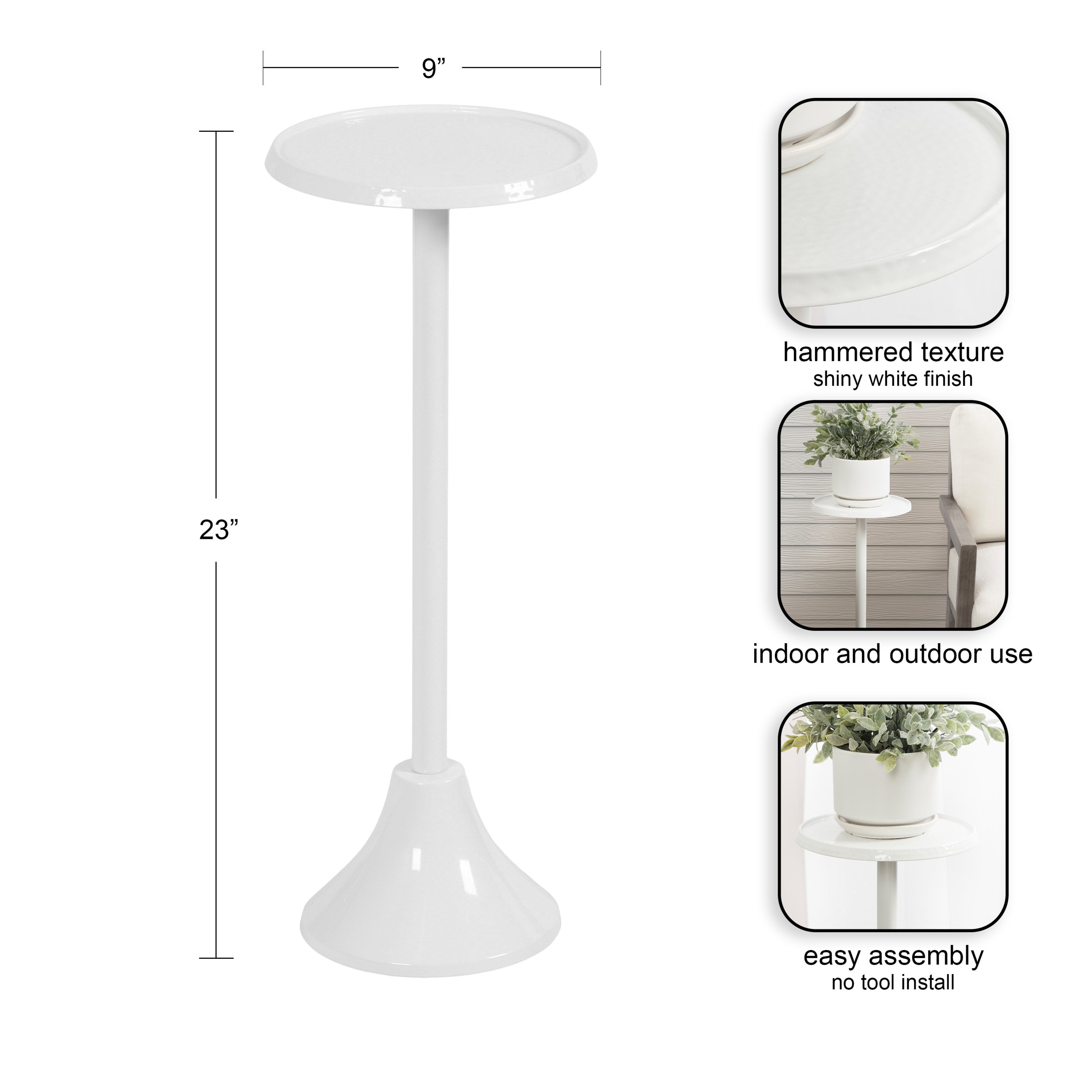Sanzo Outdoor Metal Drink Table