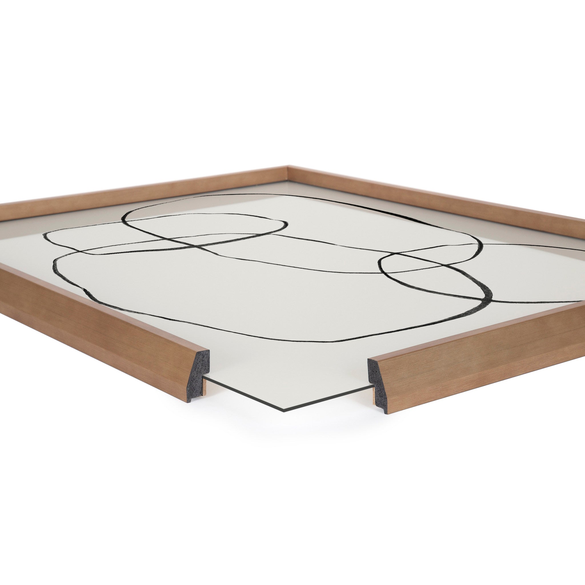 Blake 871 Modern Circles Framed Printed Glass by Teju Reval of by kateandlaurel - product image 3 for Resin Society