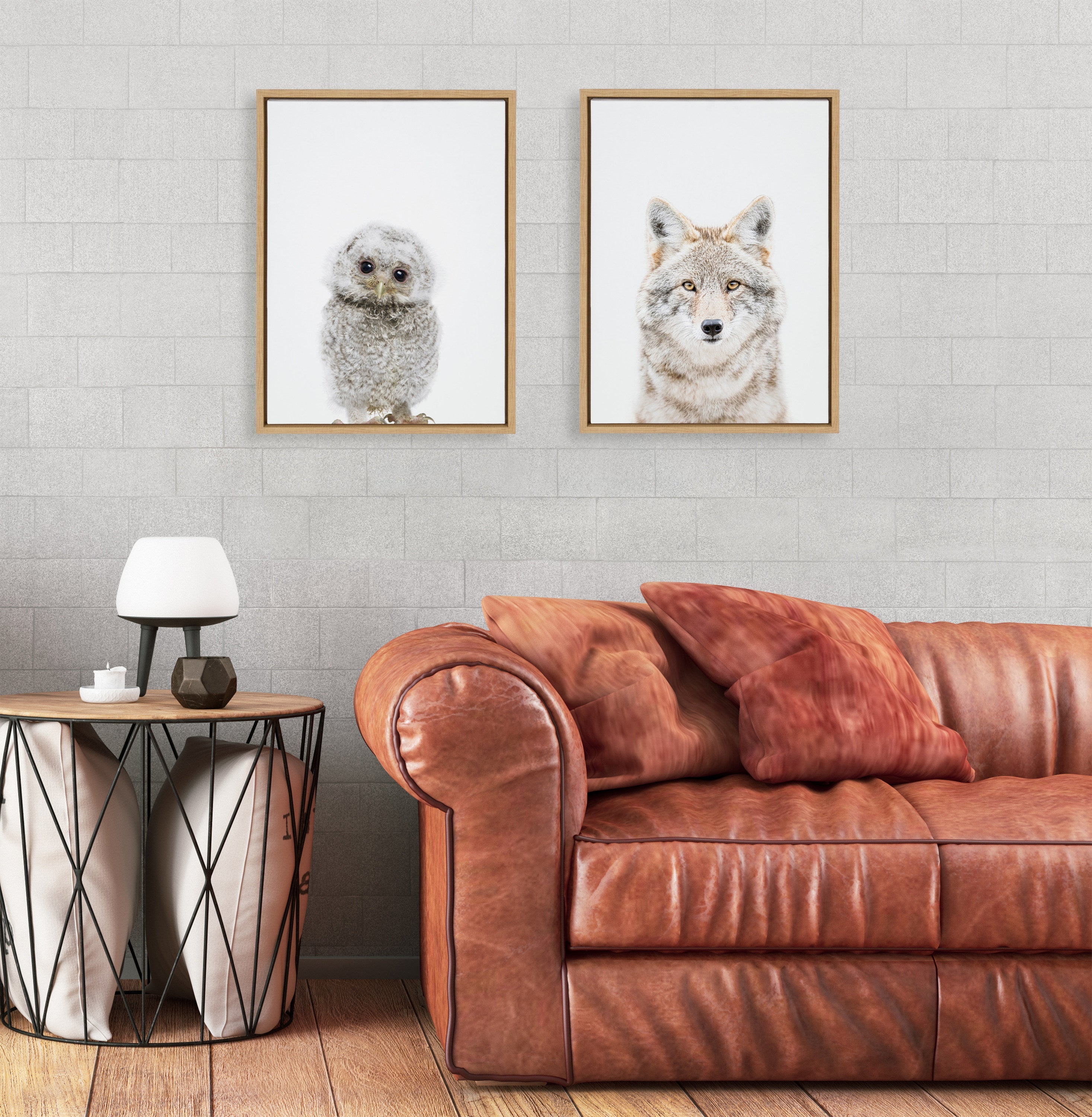 Sylvie Animal Studio Owl Framed Canvas by Amy Peterson Art Studio