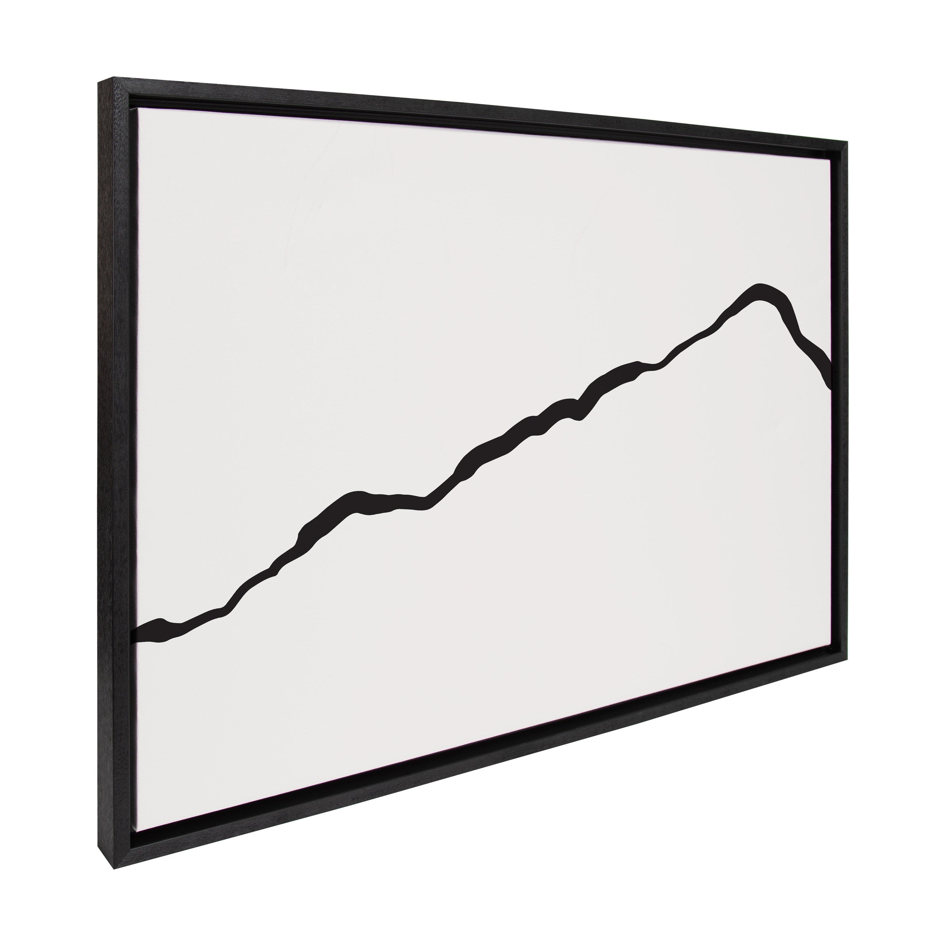 Sylvie Elevated Abstract Minimalist Mountain Landscape Framed Canvas by kateandlaurel - product image 7 for Resin Society
