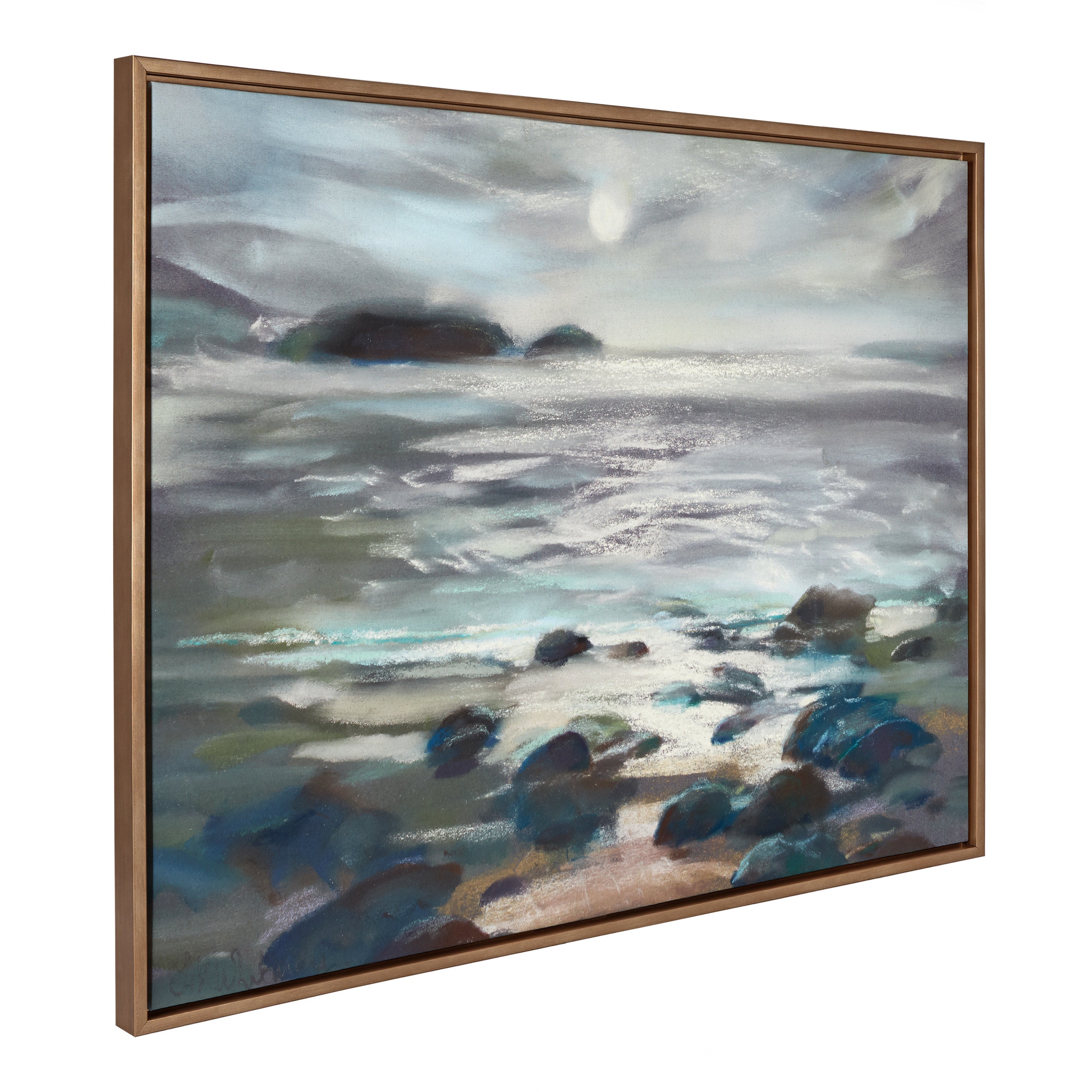 Sylvie Moonlight Becomes You Framed Canvas by Nel Whatmore