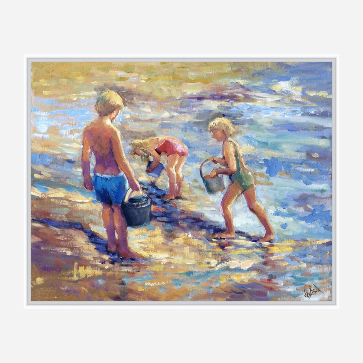 Sun, Sand, Play Artist Enhanced Canvas Print by John Beard Collection - product image 6 for Resin Society