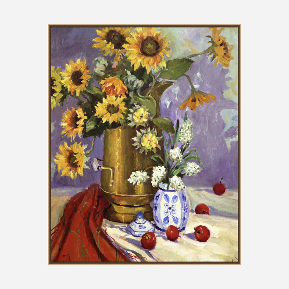 Sunflowers Artist Enhanced Canvas Print by John Beard Collection - product image 7 for Resin Society