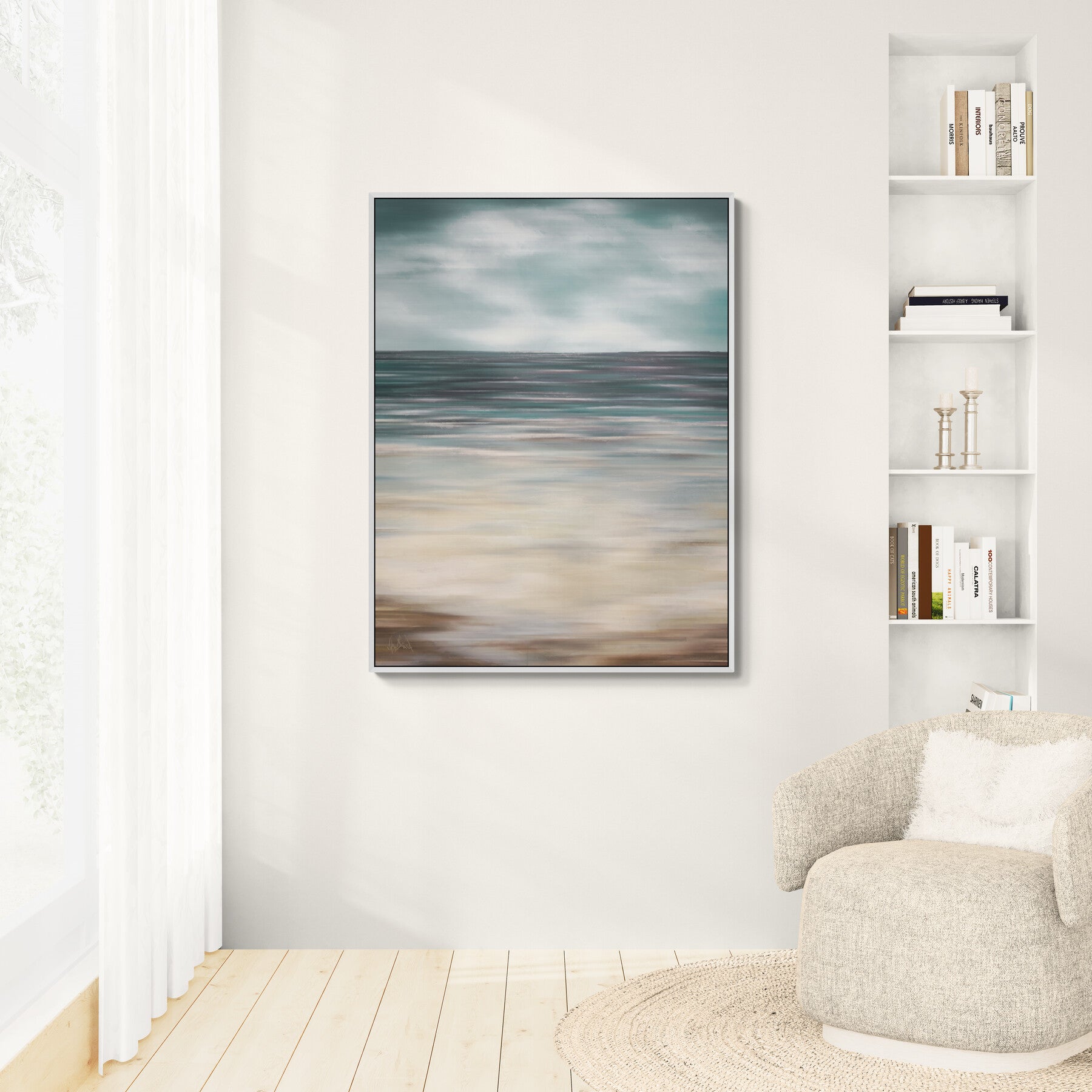 Ocean's Embrace Artist Enhanced Canvas Print by John Beard Collection - product image 3 for Resin Society