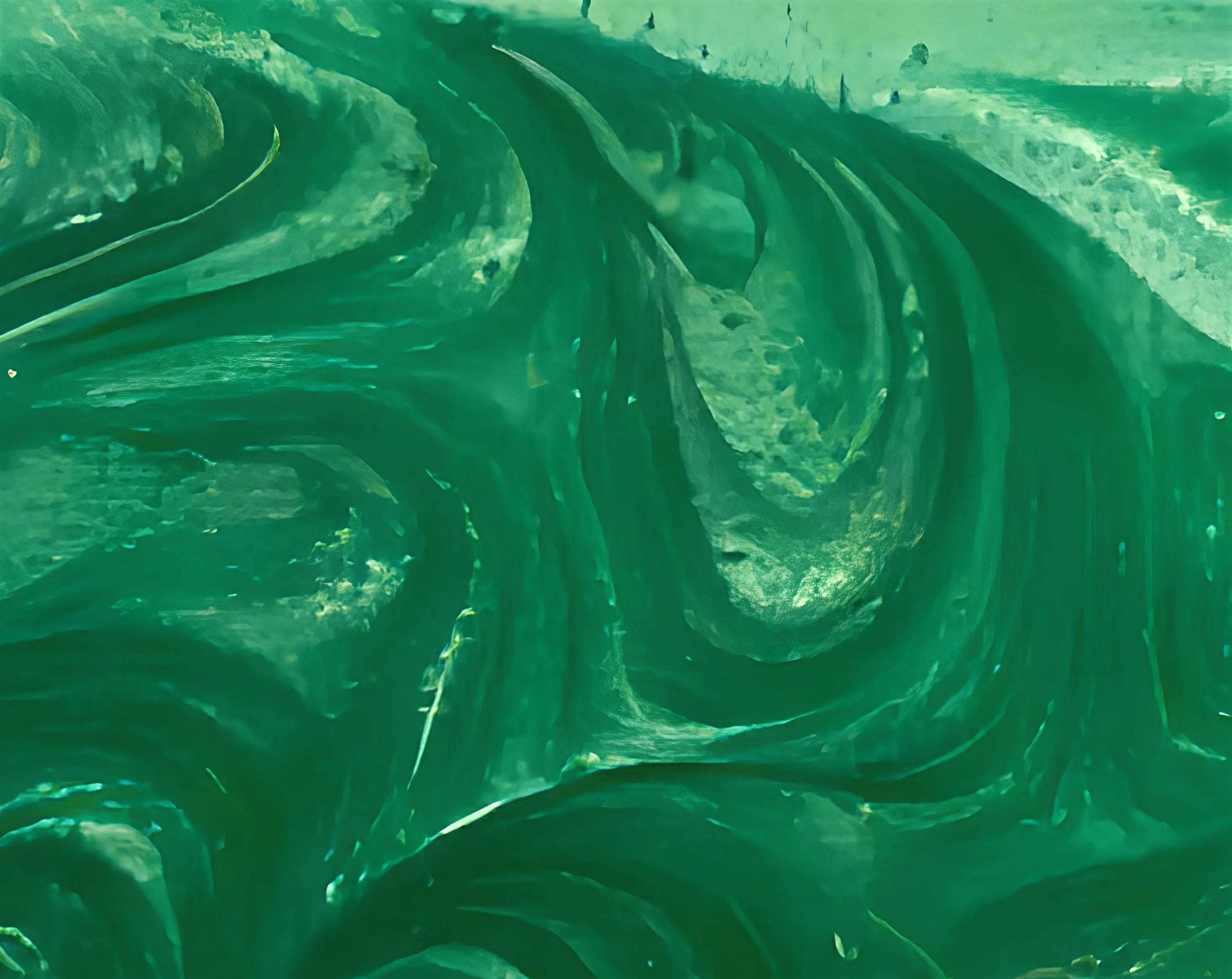 Epoxy Resin Green Pigment Close Over View Showing The Green Swirl Color and design of the epoxy resin.