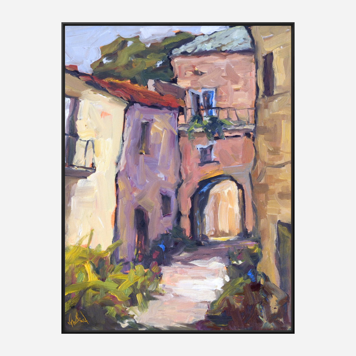 Sunlit Archway Artist Enhanced Canvas Print by John Beard Collection - product image 5 for Resin Society