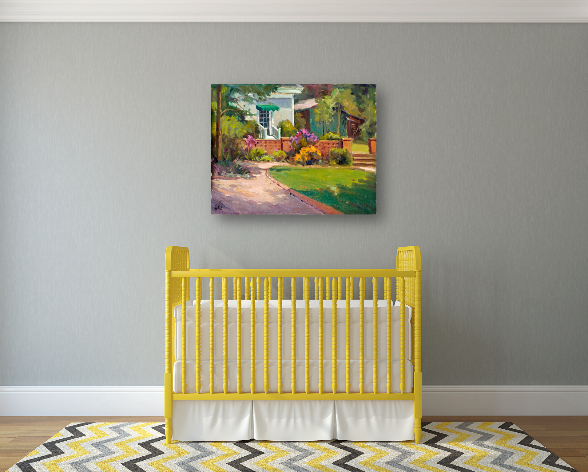 Sunlit Drive Artist Enhanced Canvas Print by John Beard Collection - product image 3 for Resin Society
