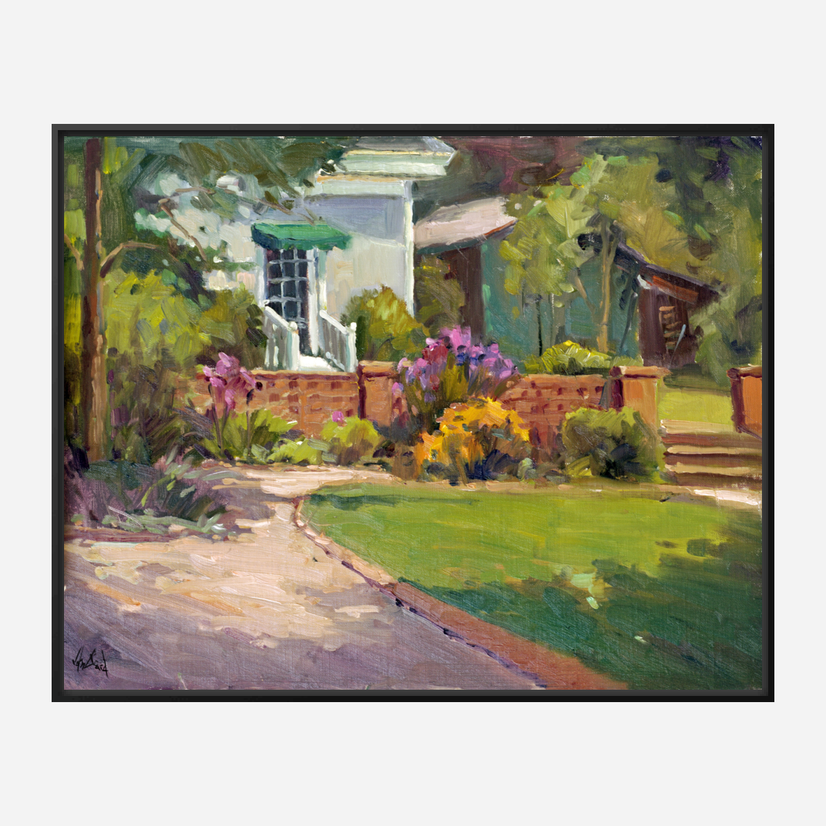 Sunlit Drive Artist Enhanced Canvas Print by John Beard Collection - product image 5 for Resin Society