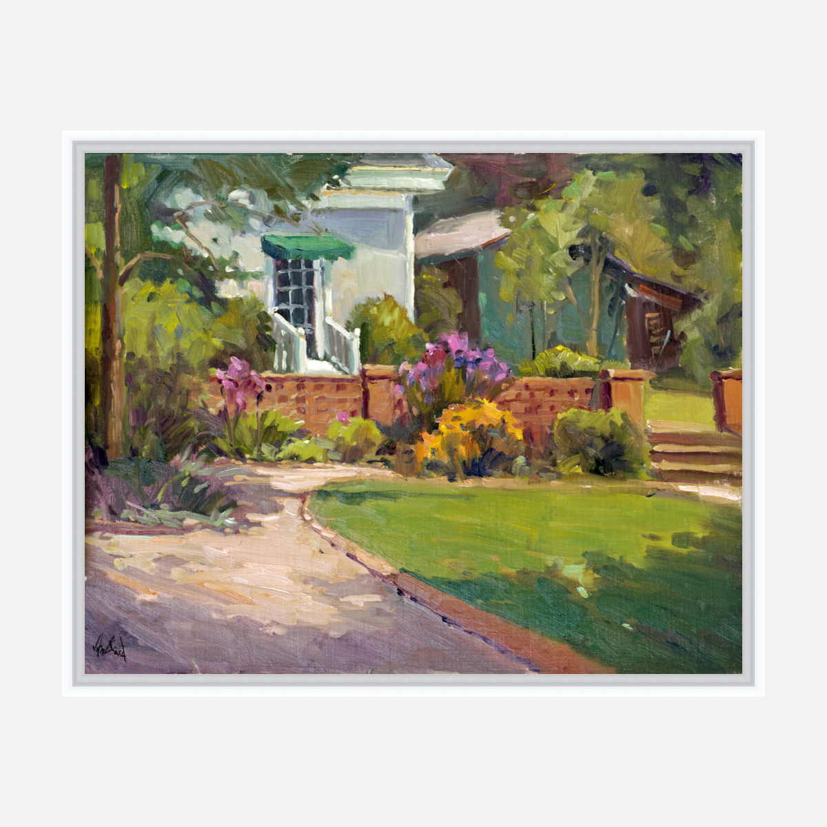 Sunlit Drive Artist Enhanced Canvas Print by John Beard Collection - product image 6 for Resin Society