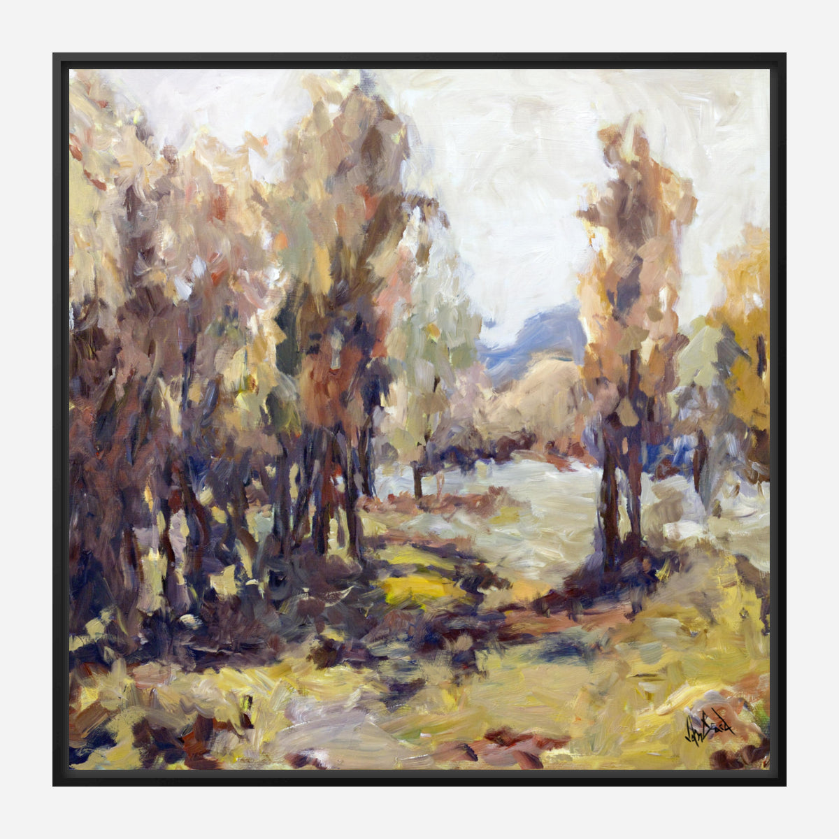 Sunlit Treetops Artist Canvas Enhanced Print by John Beard Collection - product image 2 for Resin Society