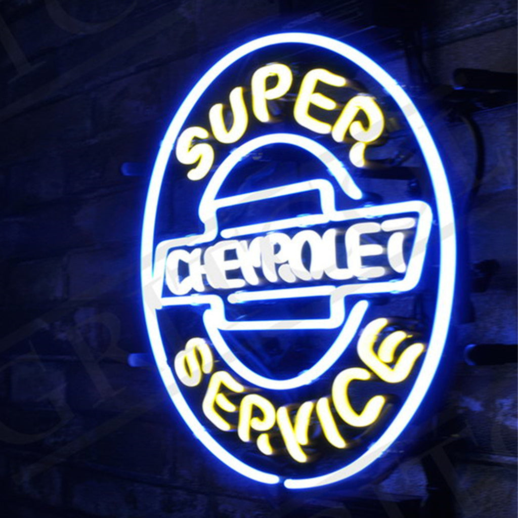 Super Service Chevrolet Neon Signs Light by Neon Signs Land - product image 2 for Resin Society