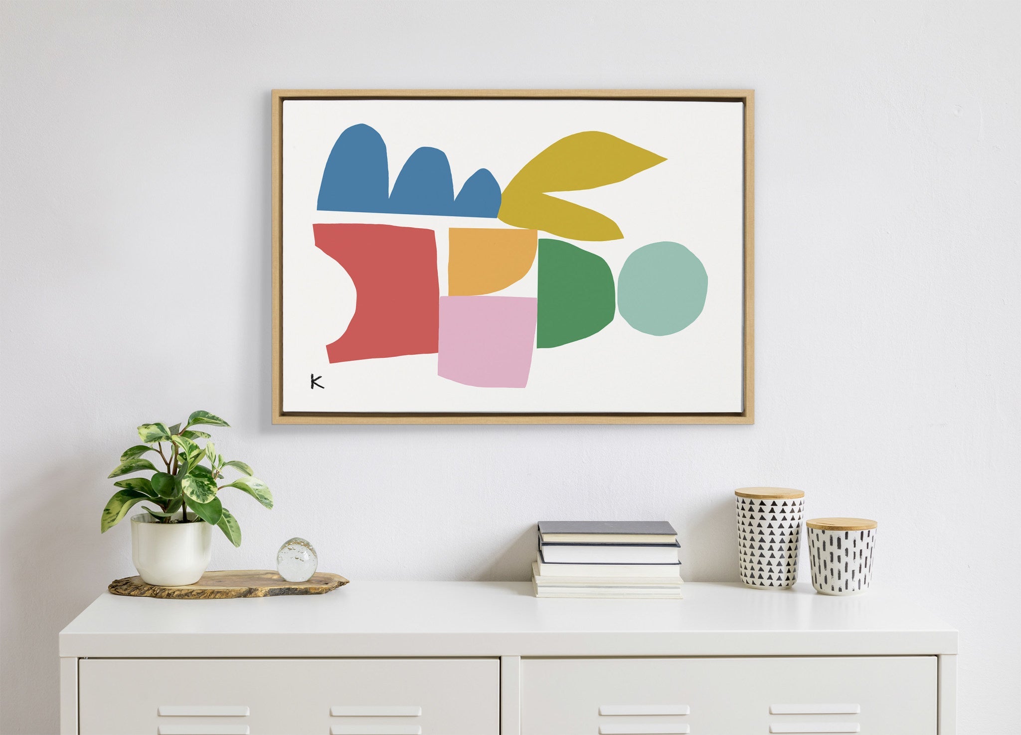 Sylvie Warm Winter Framed Canvas by kateandlaurel - product image 7 for Resin Society