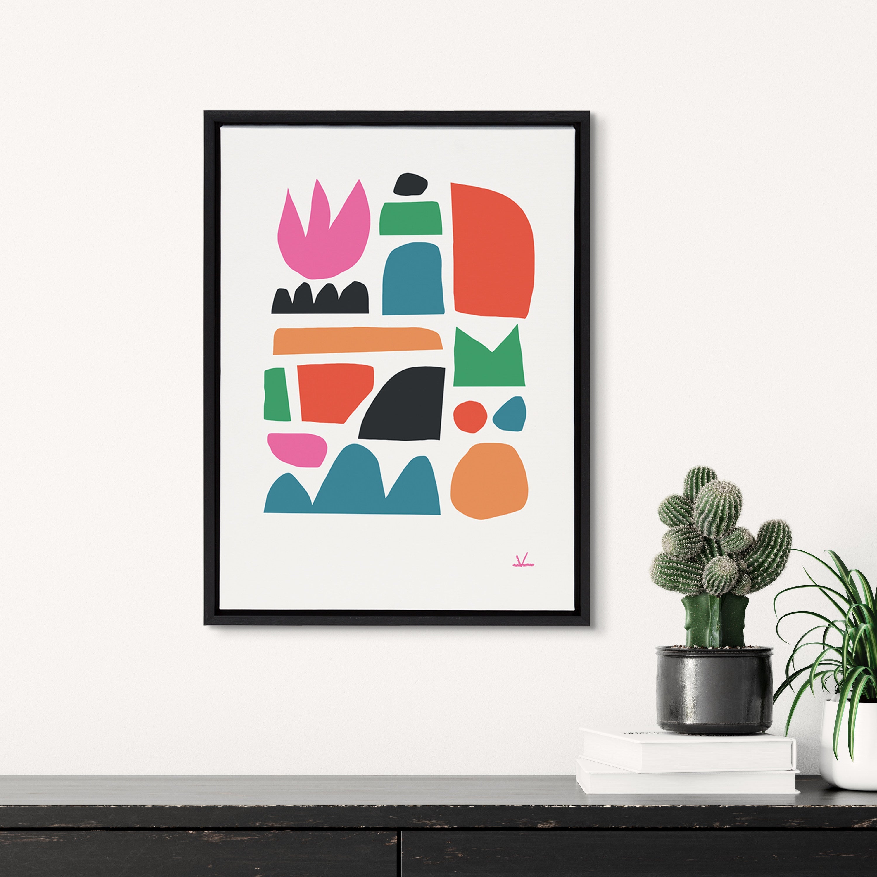 Sylvie Spring Framed Canvas by kateandlaurel - product image 13 for Resin Society