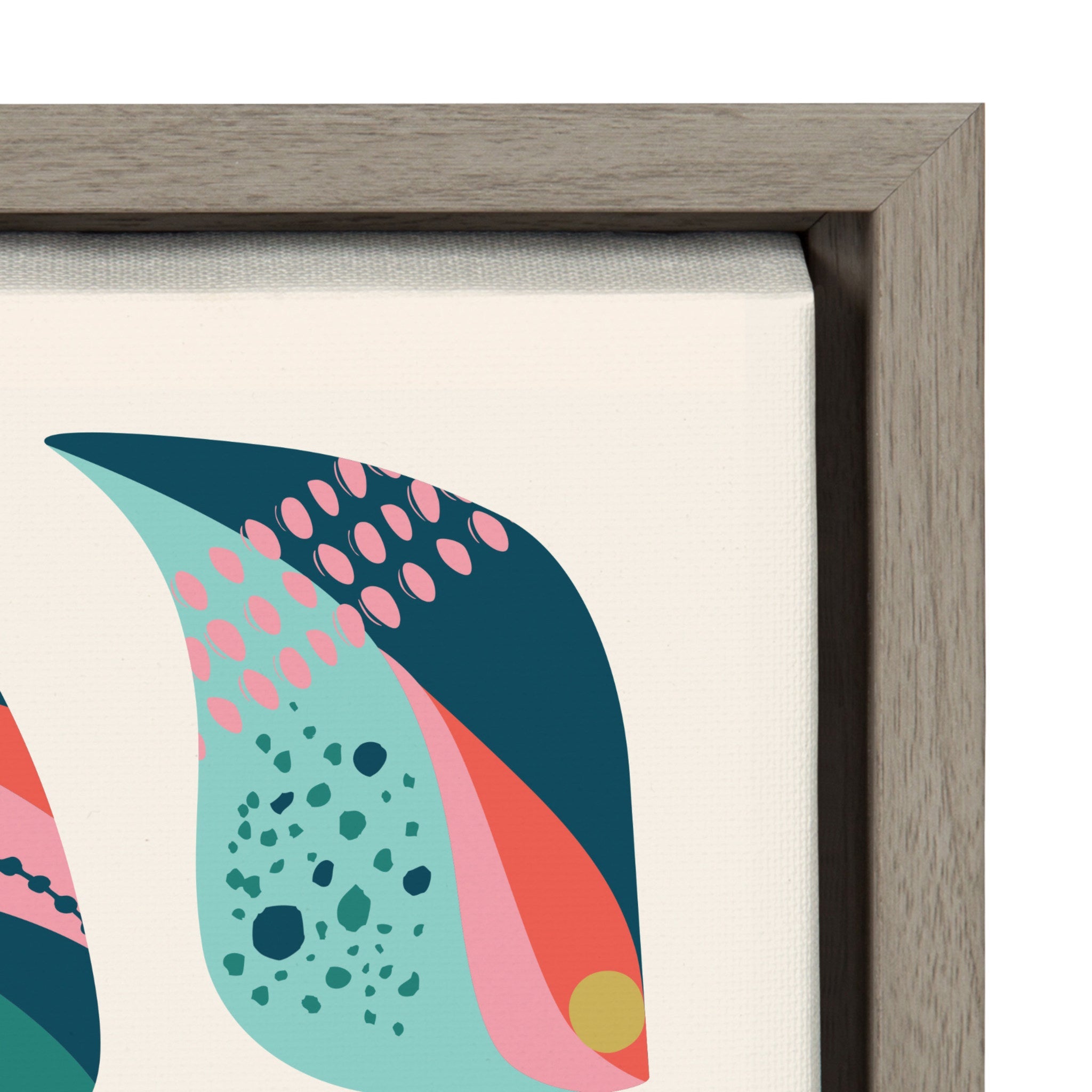 Sylvie Seashells Framed Canvas by kateandlaurel - product image 3 for Resin Society