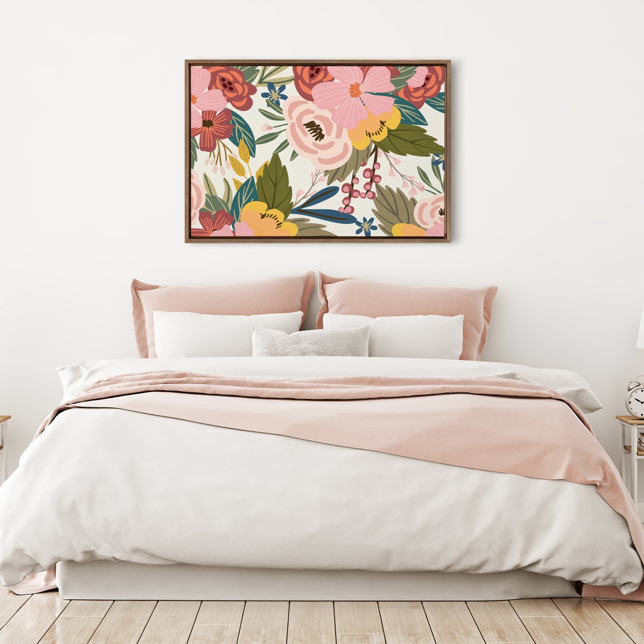 Sylvie Softly Framed Canvas by Mia Charro