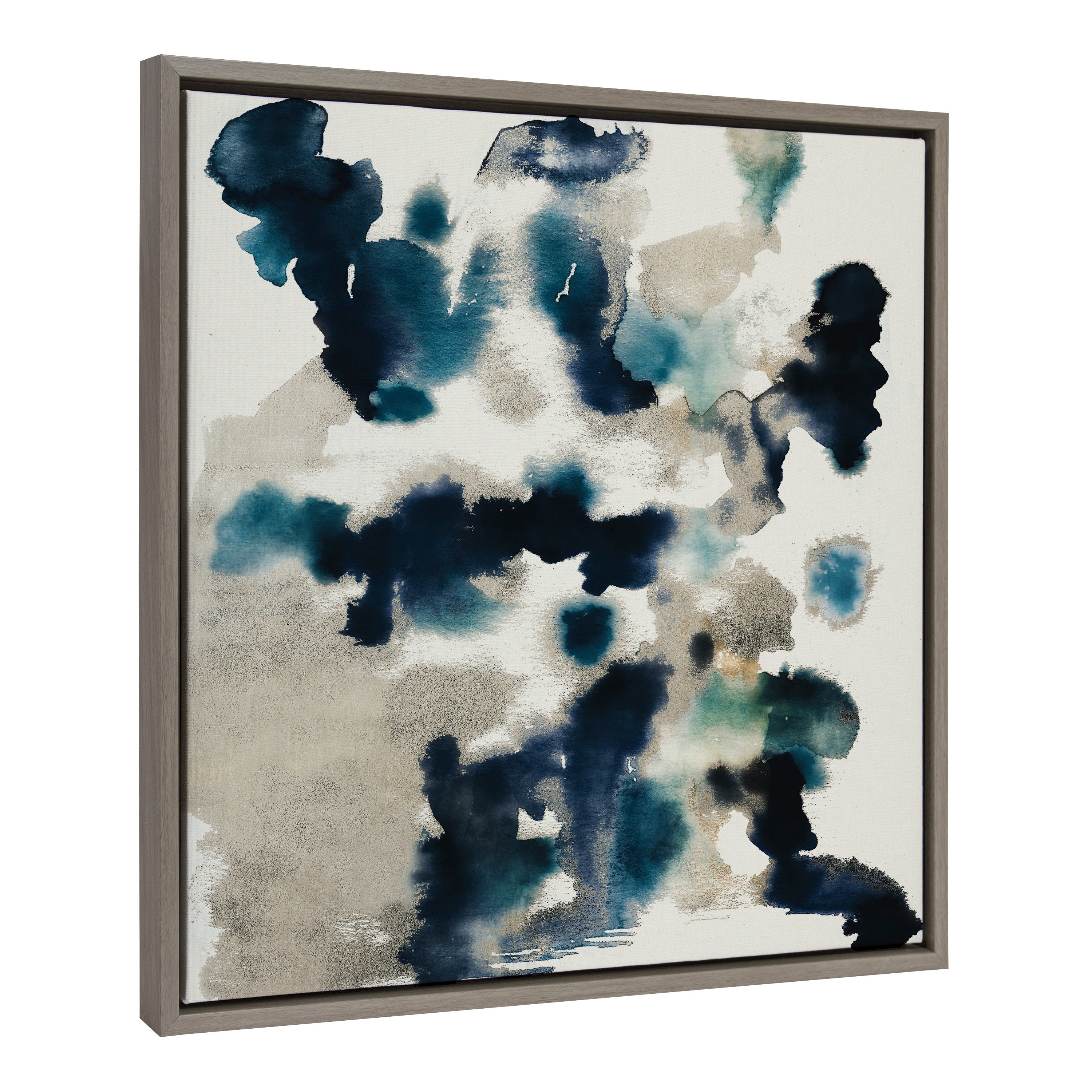 Sylvie Gilded Watercolor Framed Canvas