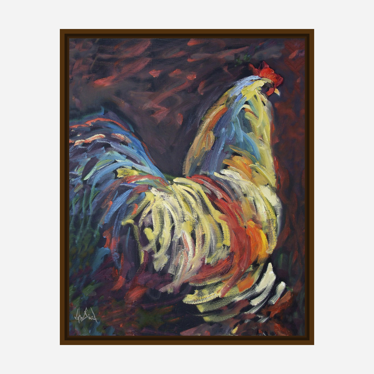 Terry's Chicken Artist Enhanced Canvas Print by John Beard Collection - product image 7 for Resin Society