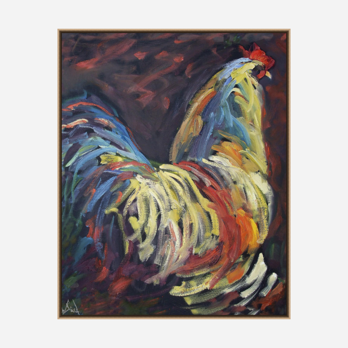 Terry's Chicken Artist Enhanced Canvas Print by John Beard Collection - product image 8 for Resin Society
