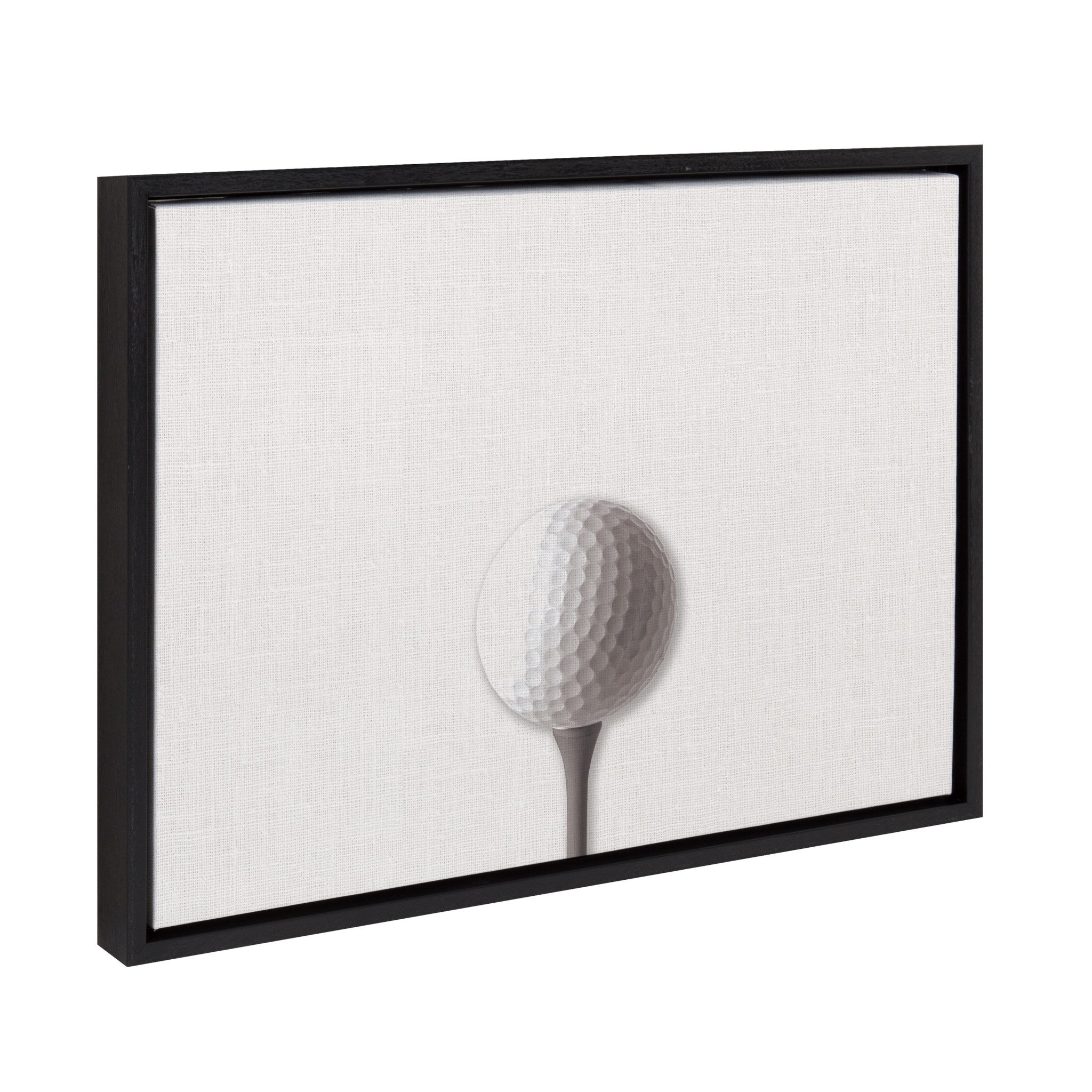 Sylvie Horizontal Golf Ball Portrait Framed Canvas, Black 18x24 by kateandlaurel - product image 2 for Resin Society