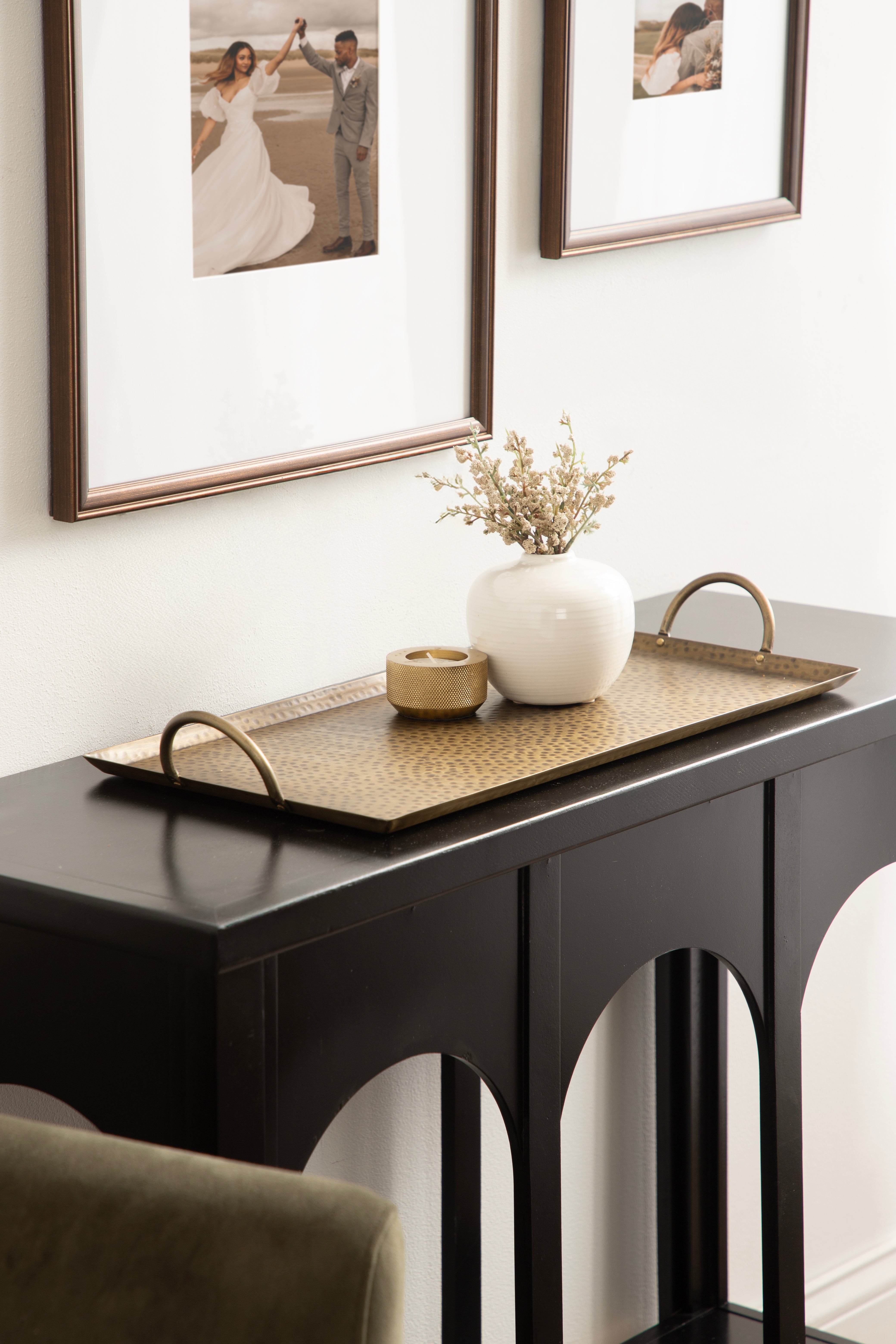 Sanzo Hammered Rectangle Metal Tray