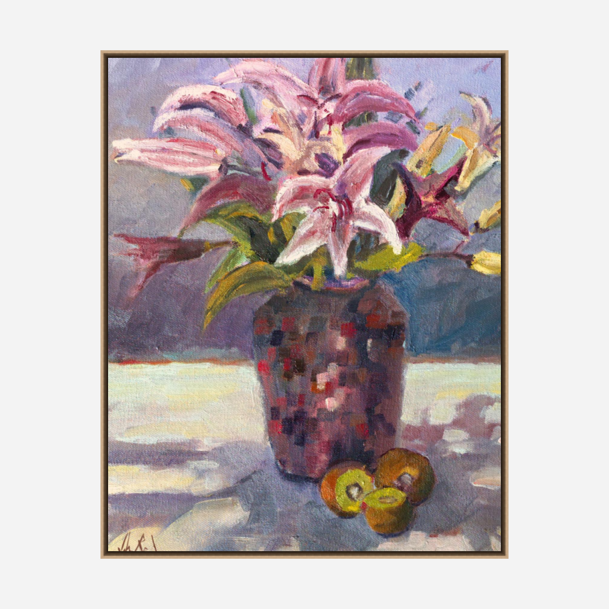 Tiger Lillies Artist Enhanced Canvas Print by John Beard Collection - product image 8 for Resin Society