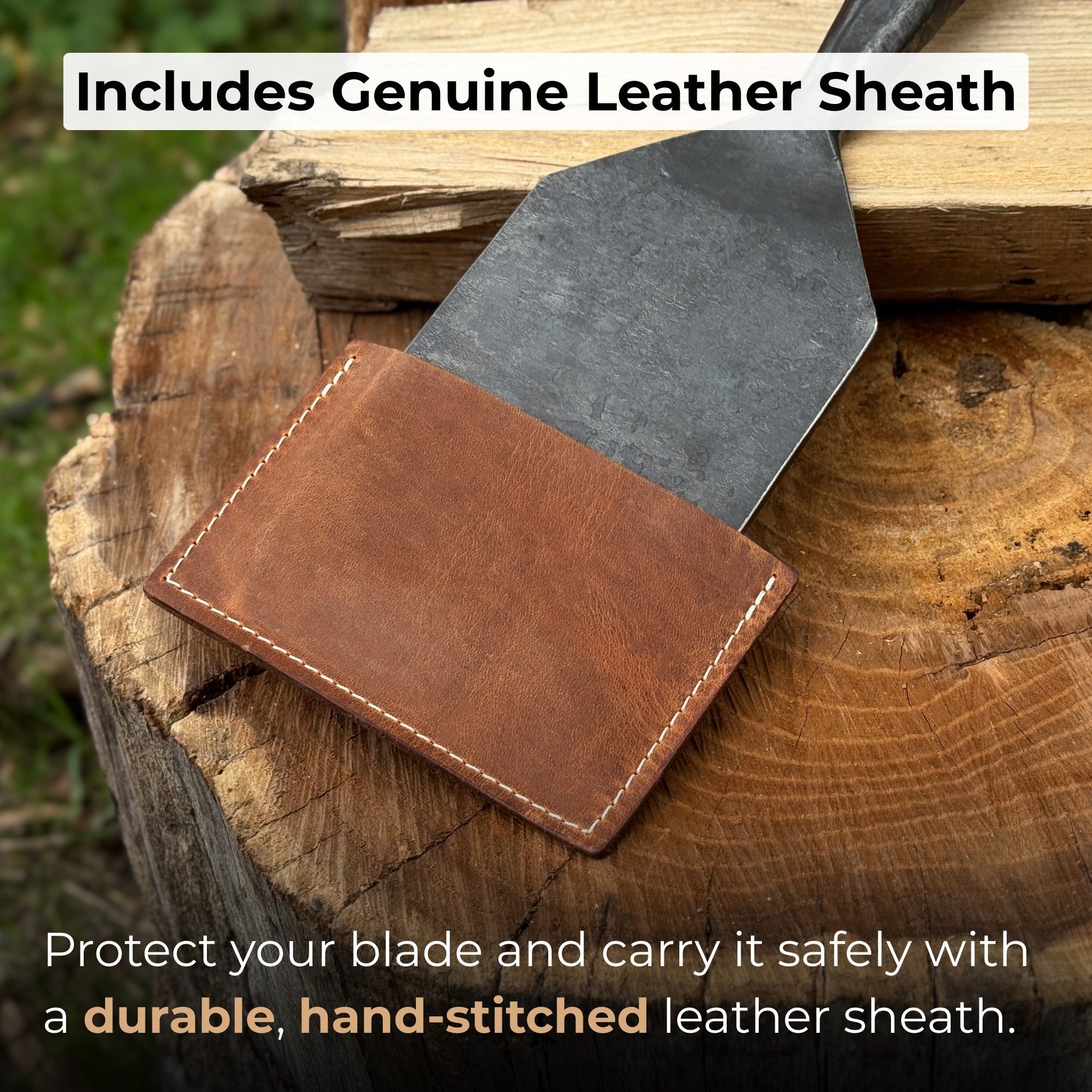 Timber Framing Slick Chisel with ash handle and 52100 carbon steel blade
