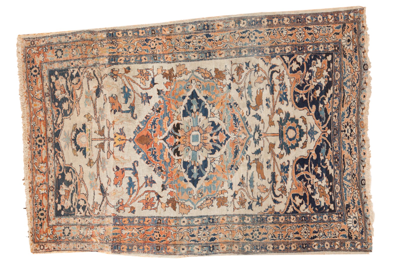 4x5.5 Antique Haji Jalili Tabriz Rug by Old New House® - main product image for Resin Society