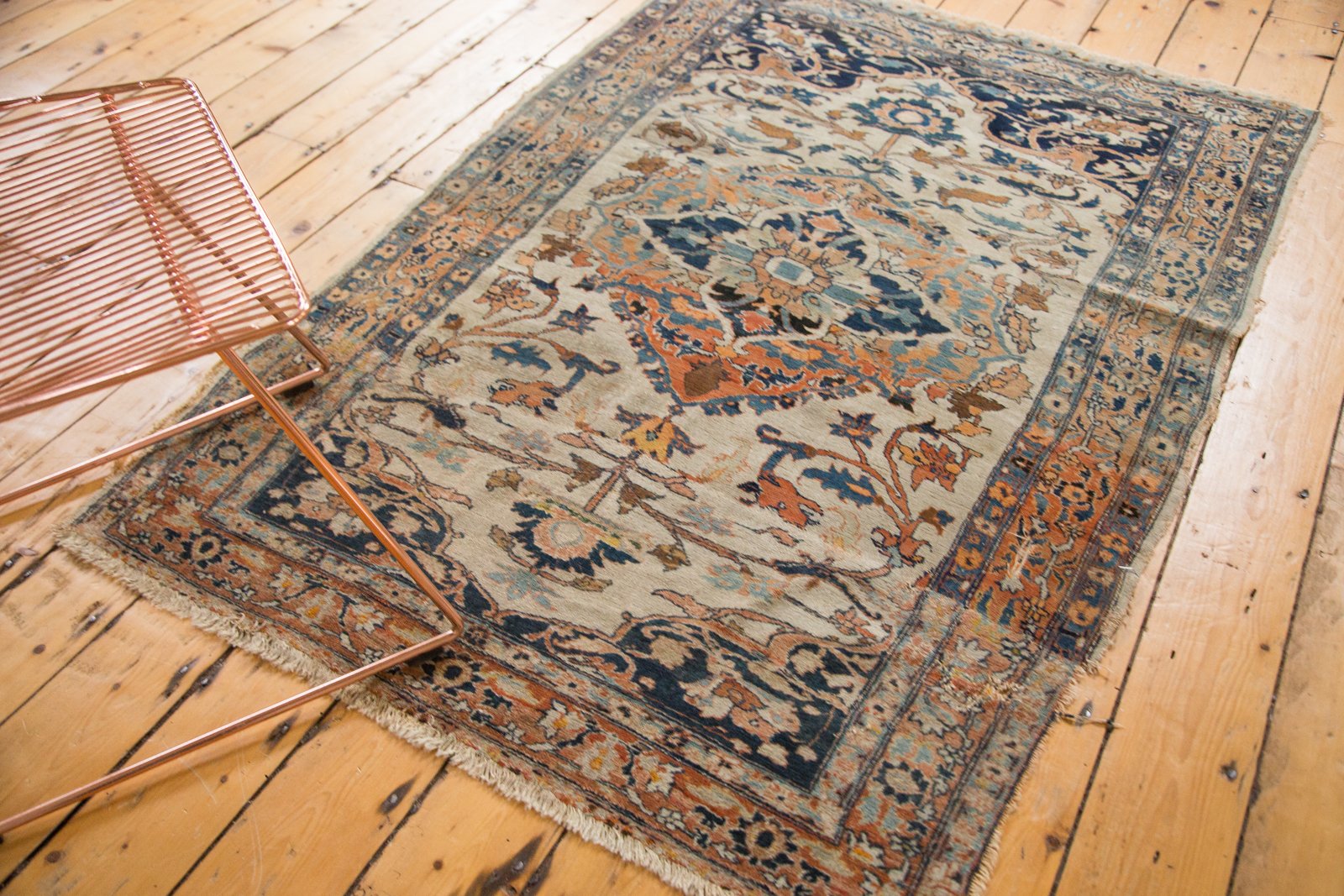4x5.5 Antique Haji Jalili Tabriz Rug by Old New House® - product image 5 for Resin Society