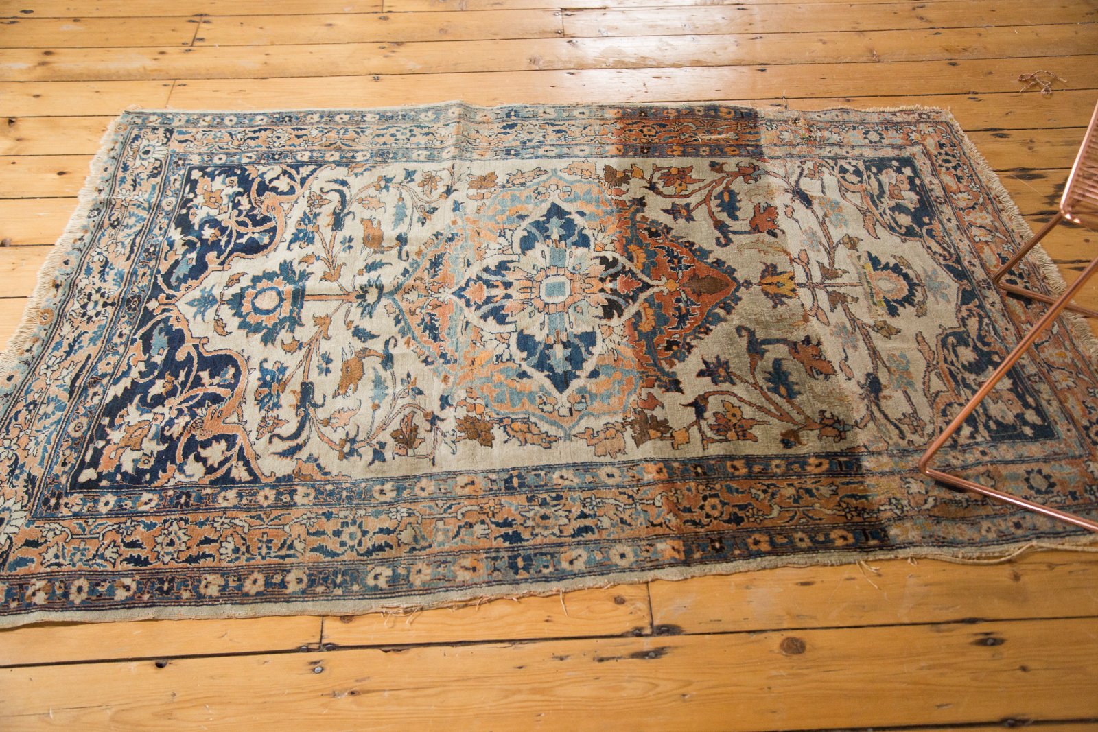 4x5.5 Antique Haji Jalili Tabriz Rug by Old New House® - product image 8 for Resin Society