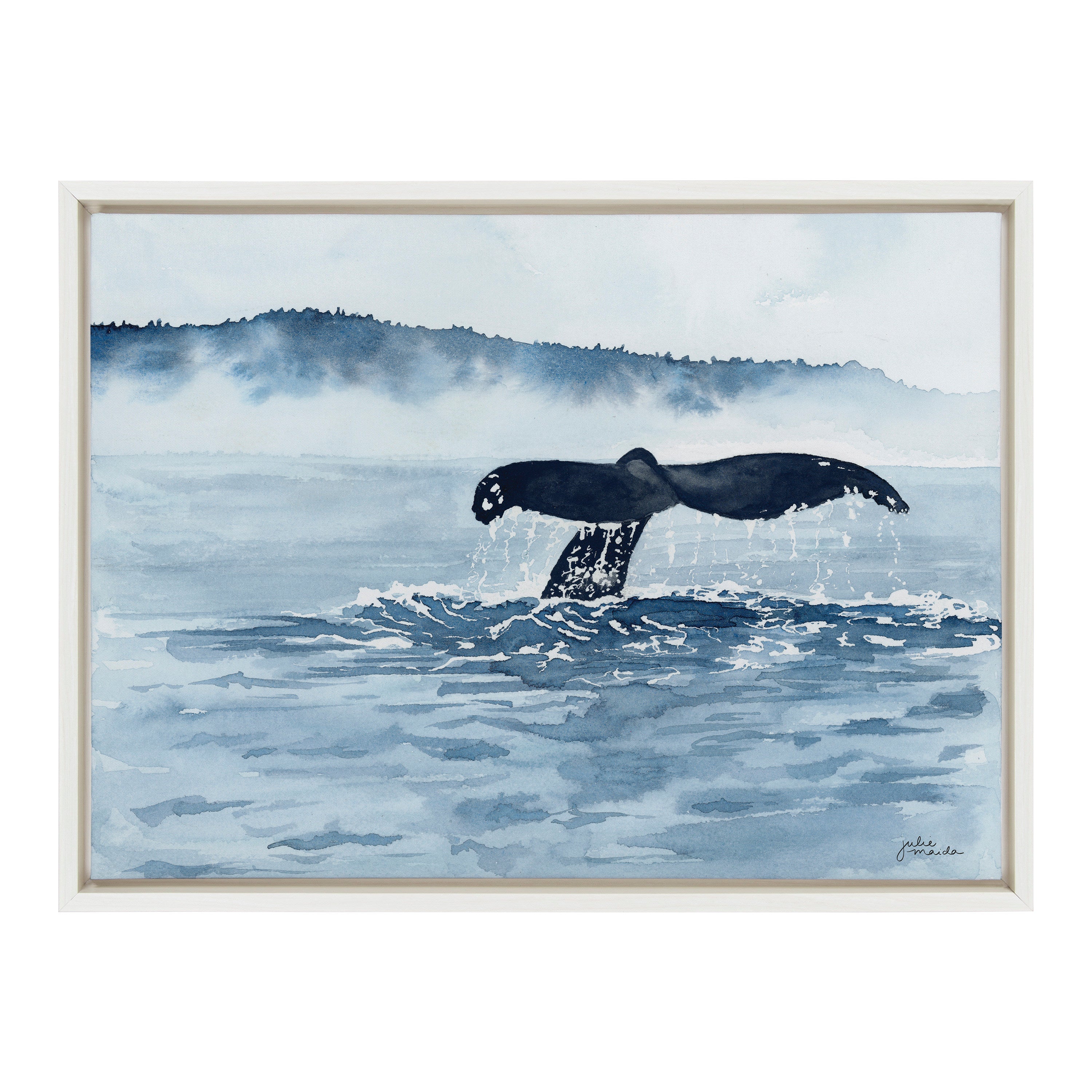 Sylvie Whale Watching Framed Canvas by kateandlaurel - product image 8 for Resin Society