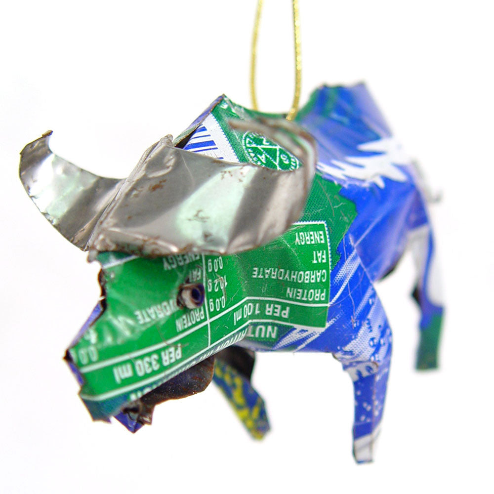 Unpainted Tin Buffalo Ornament by Mbare Ltd - main product image for Resin Society