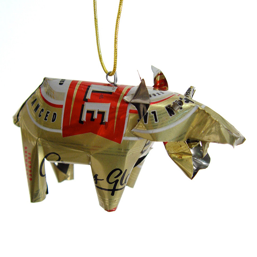 Unpainted Tin Hippo Ornament by Mbare Ltd - product image 3 for Resin Society