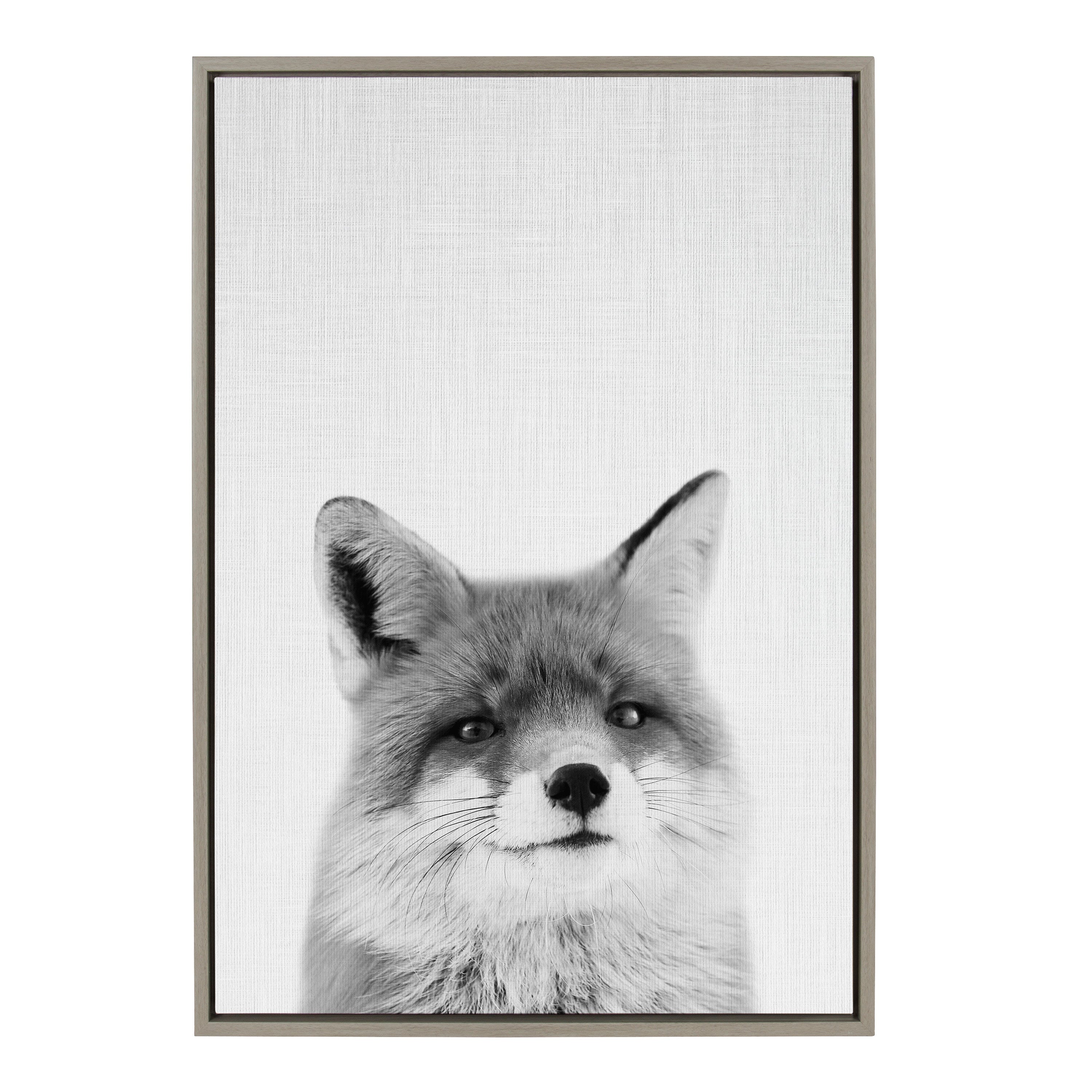 Sylvie Fox Portrait Framed Canvas by Simon Te Tai by kateandlaurel - product image 6 for Resin Society