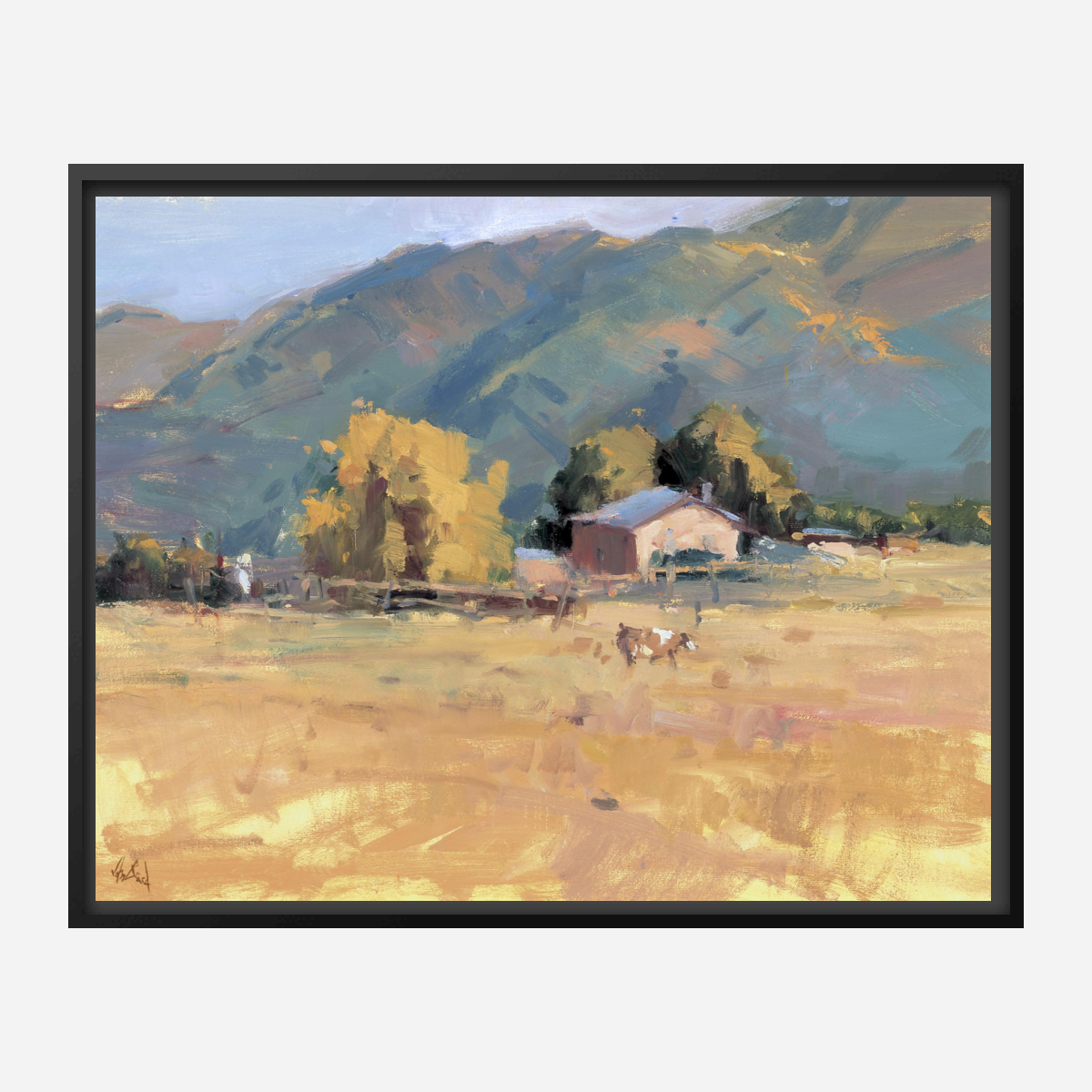 Tranquil Valley Artist Enhanced Canvas Print by John Beard Collection - product image 5 for Resin Society