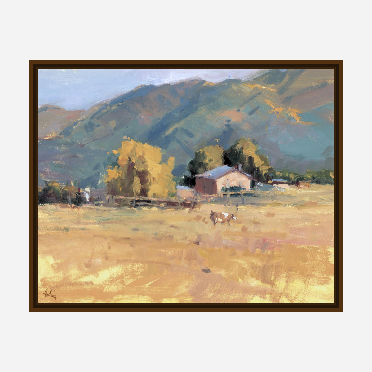 Tranquil Valley Artist Enhanced Canvas Print by John Beard Collection - product image 7 for Resin Society