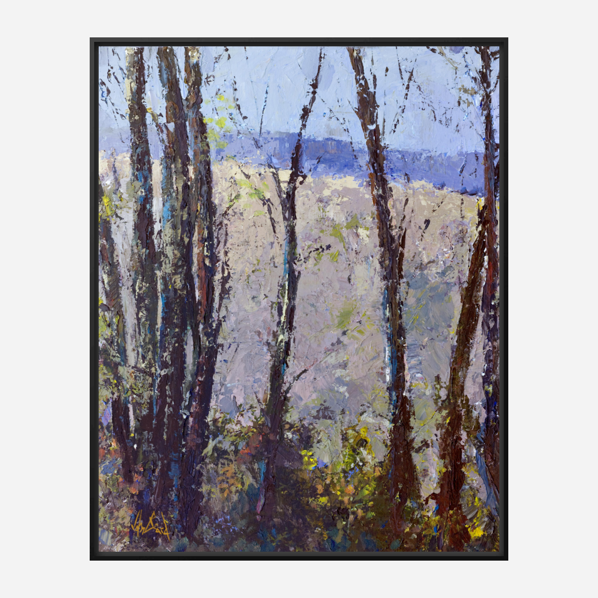 Trees I Artist Enhanced Canvas Print by John Beard Collection - product image 5 for Resin Society