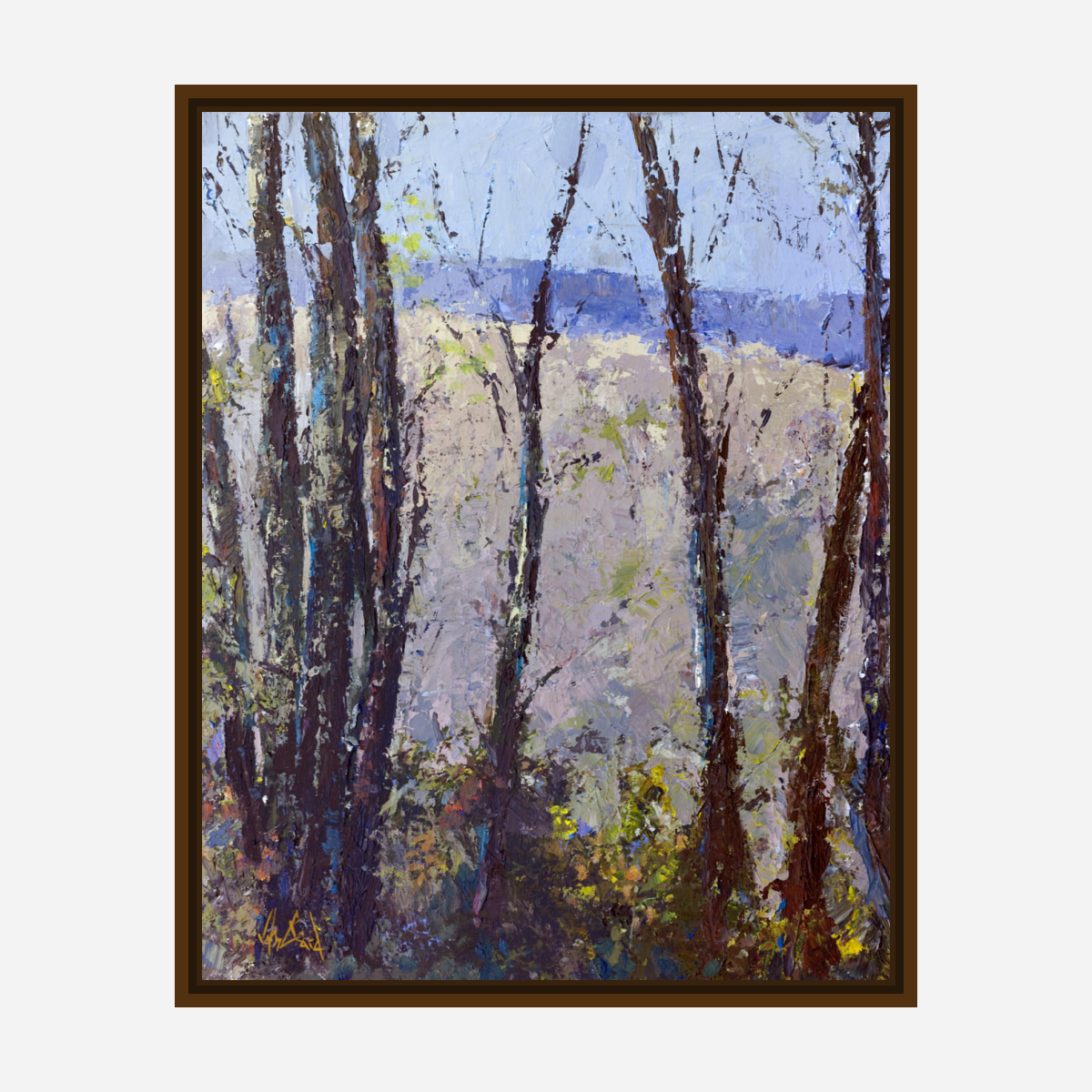 Trees I Artist Enhanced Canvas Print by John Beard Collection - product image 7 for Resin Society