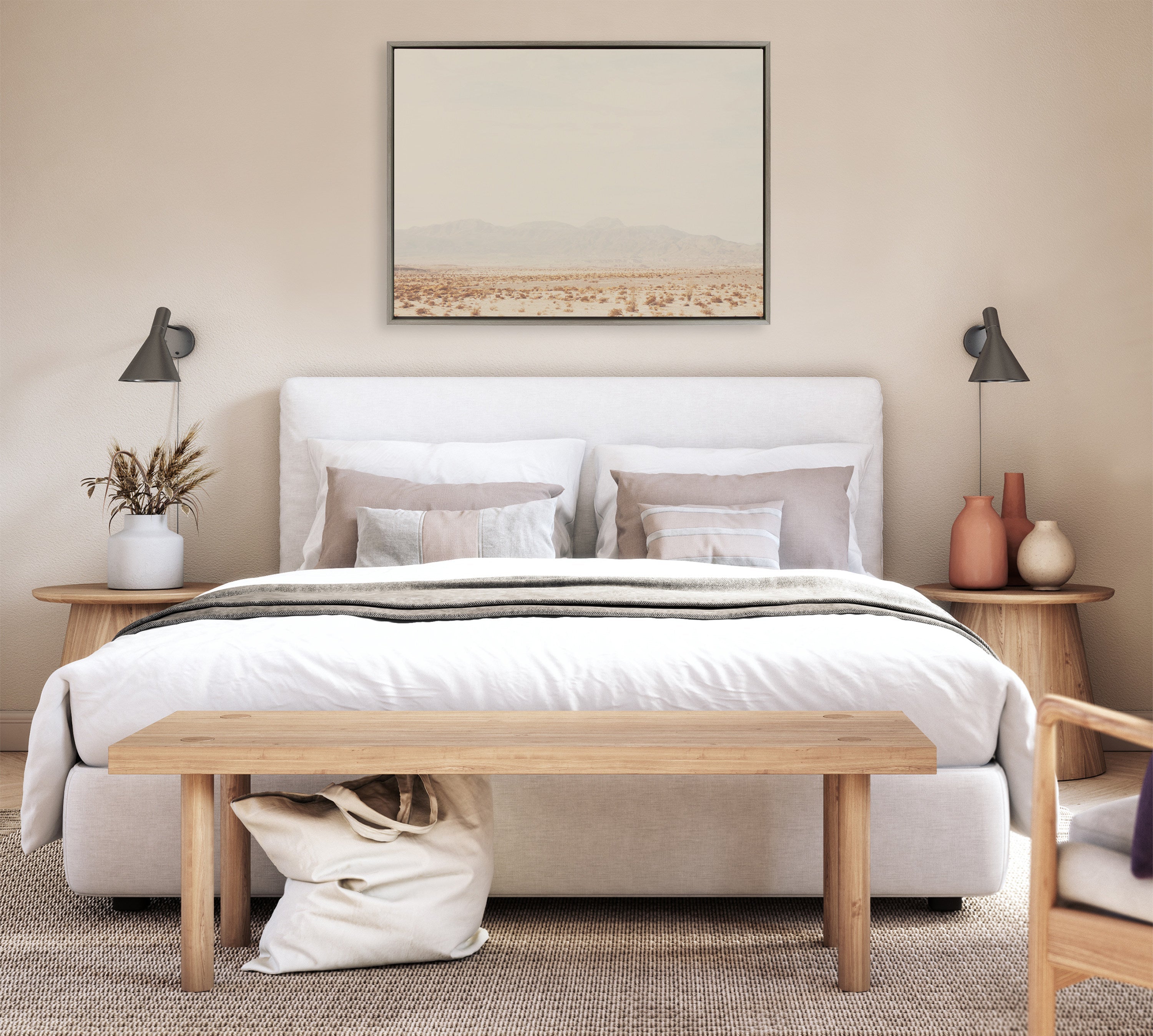 Sylvie California Dreaming Framed Canvas by Laura Evans