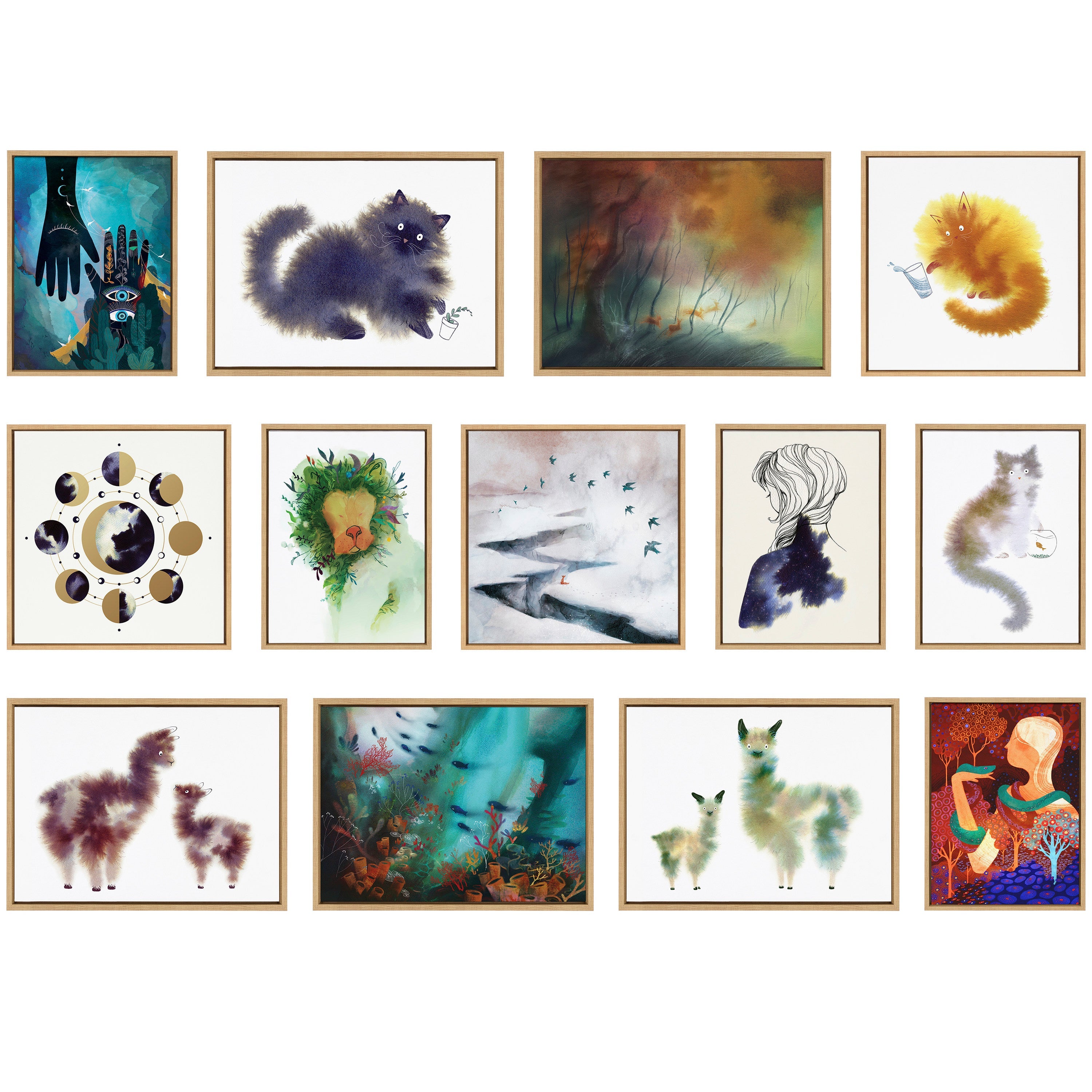 Sylvie Jungle King Framed Canvas by Faryn Hughes