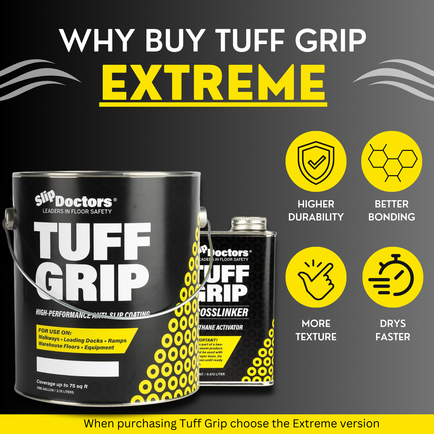 Tuff Grip or Tuff Grip Extreme - Aggressive Traction Non-Skid Floor Paint detail image - Resin Society