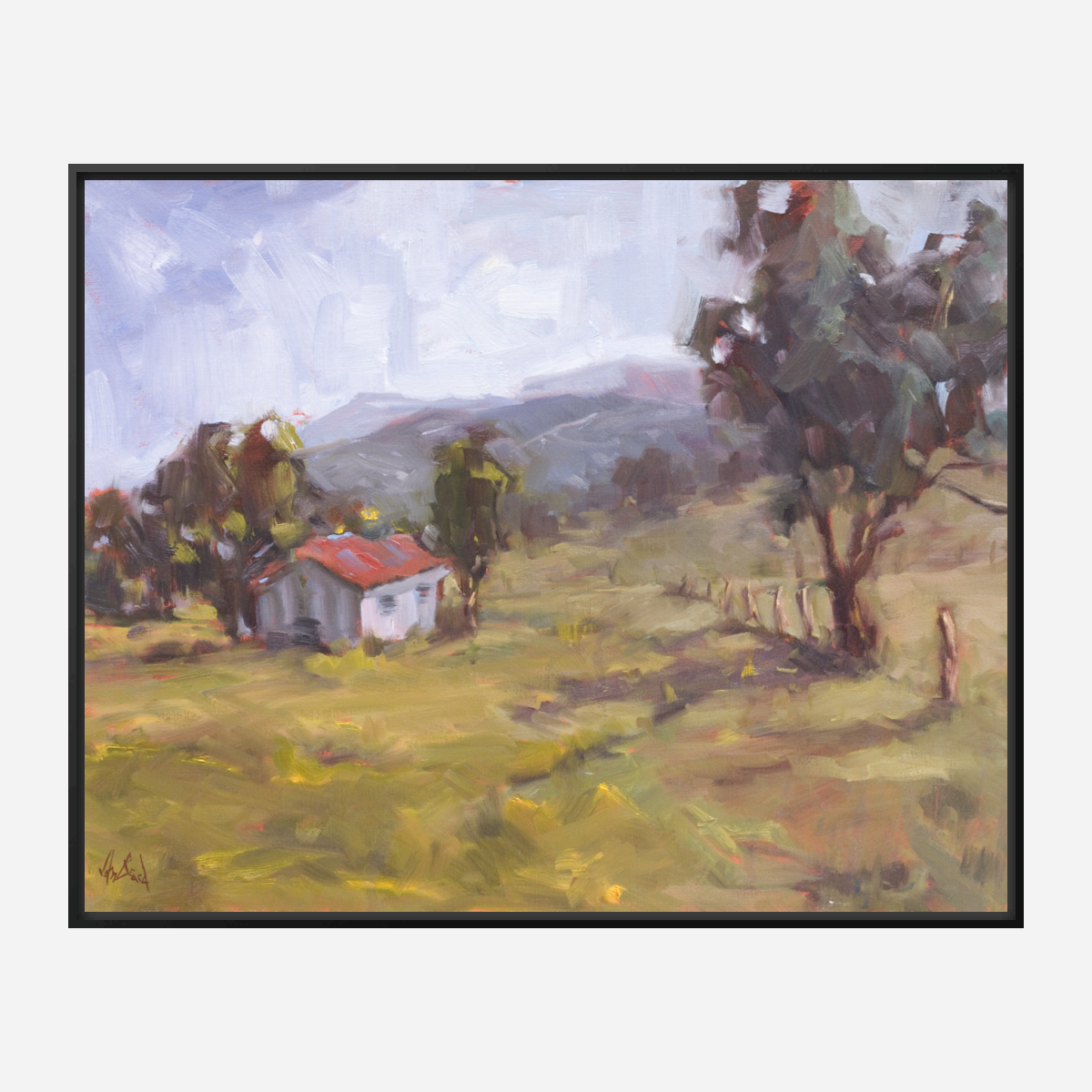 Tuscan Cottage Artist Enhanced Canvas Print by John Beard Collection - product image 5 for Resin Society