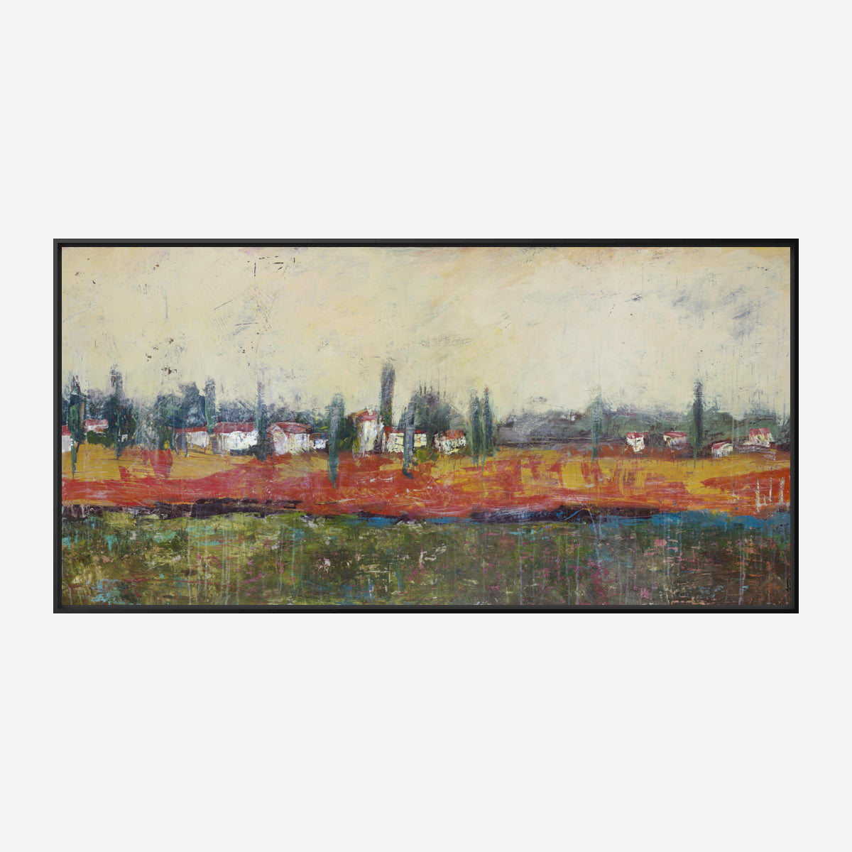 Tuscan Village Artist Enhanced Canvas Print by John Beard Collection - product image 5 for Resin Society