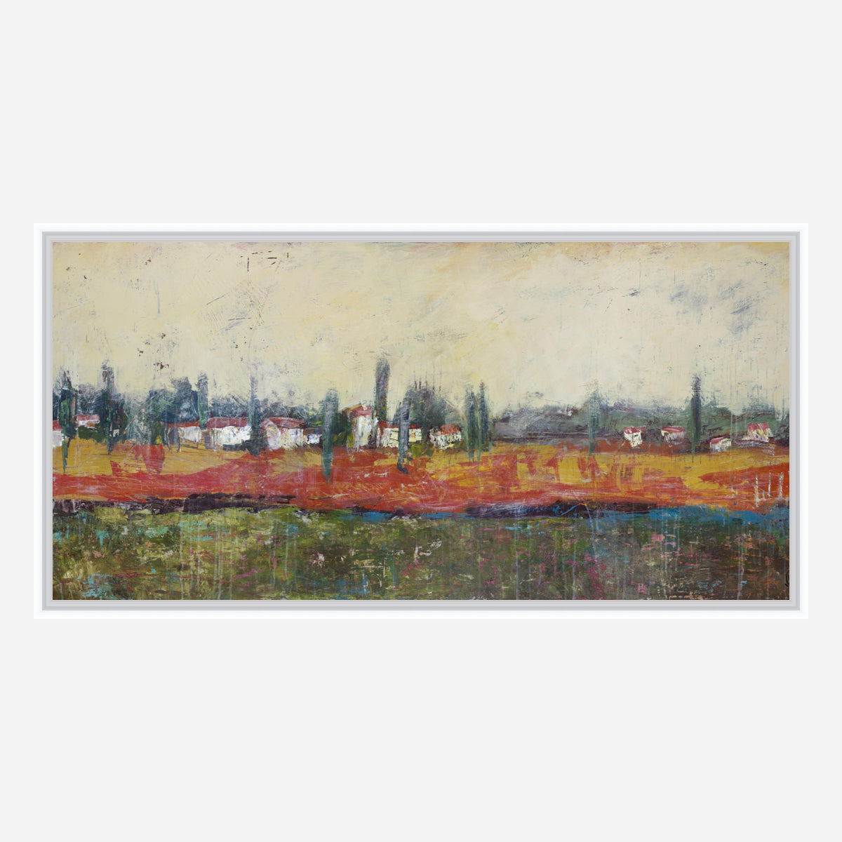 Tuscan Village Artist Enhanced Canvas Print by John Beard Collection - product image 6 for Resin Society